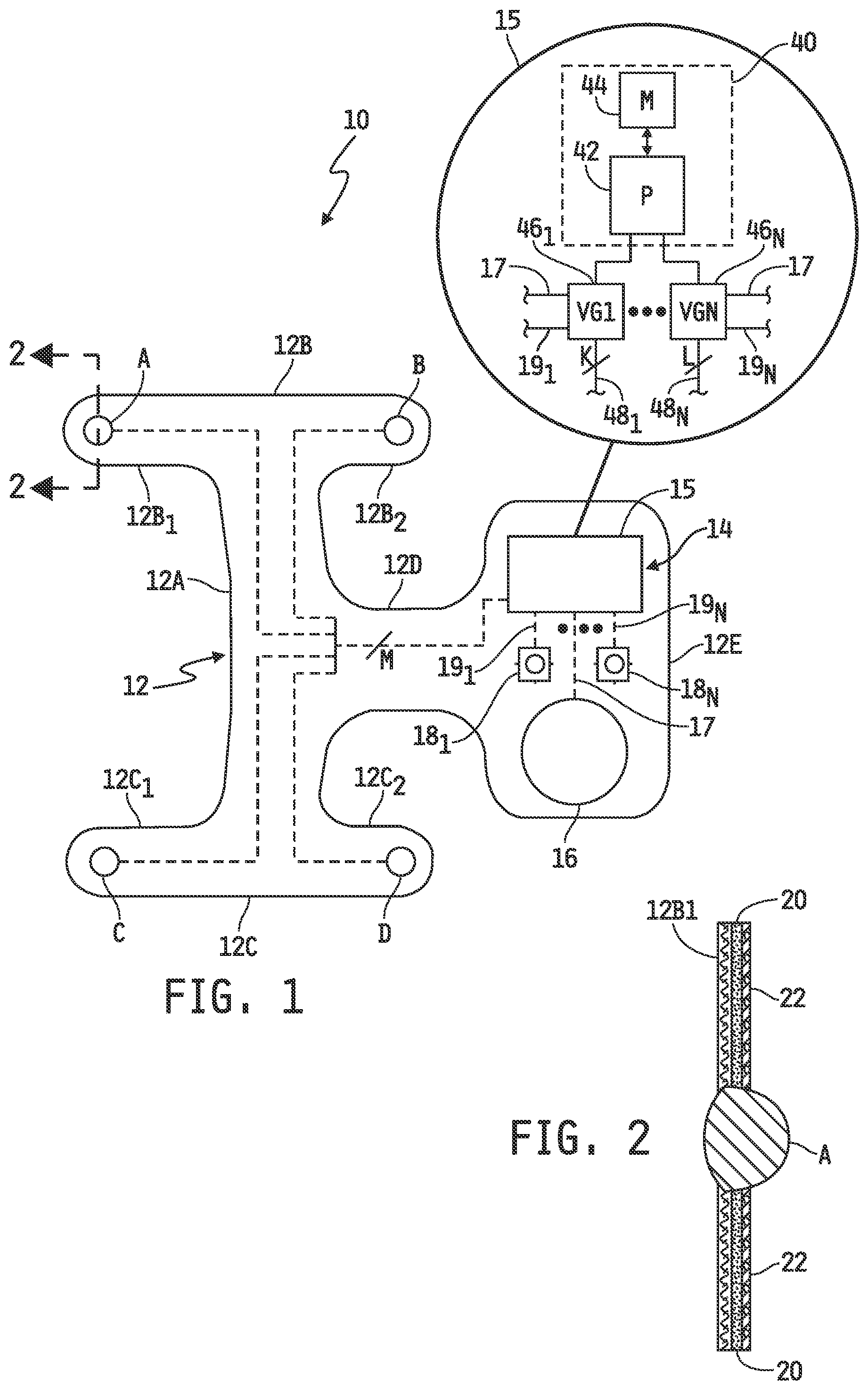 Patent US12097371 Figure 1 – Auricular nerve field stimulation device