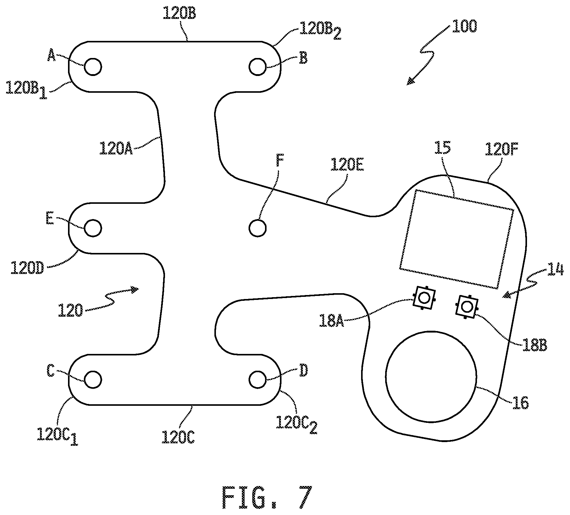 Patent US12097371 Figure 6 – Auricular nerve field stimulation device