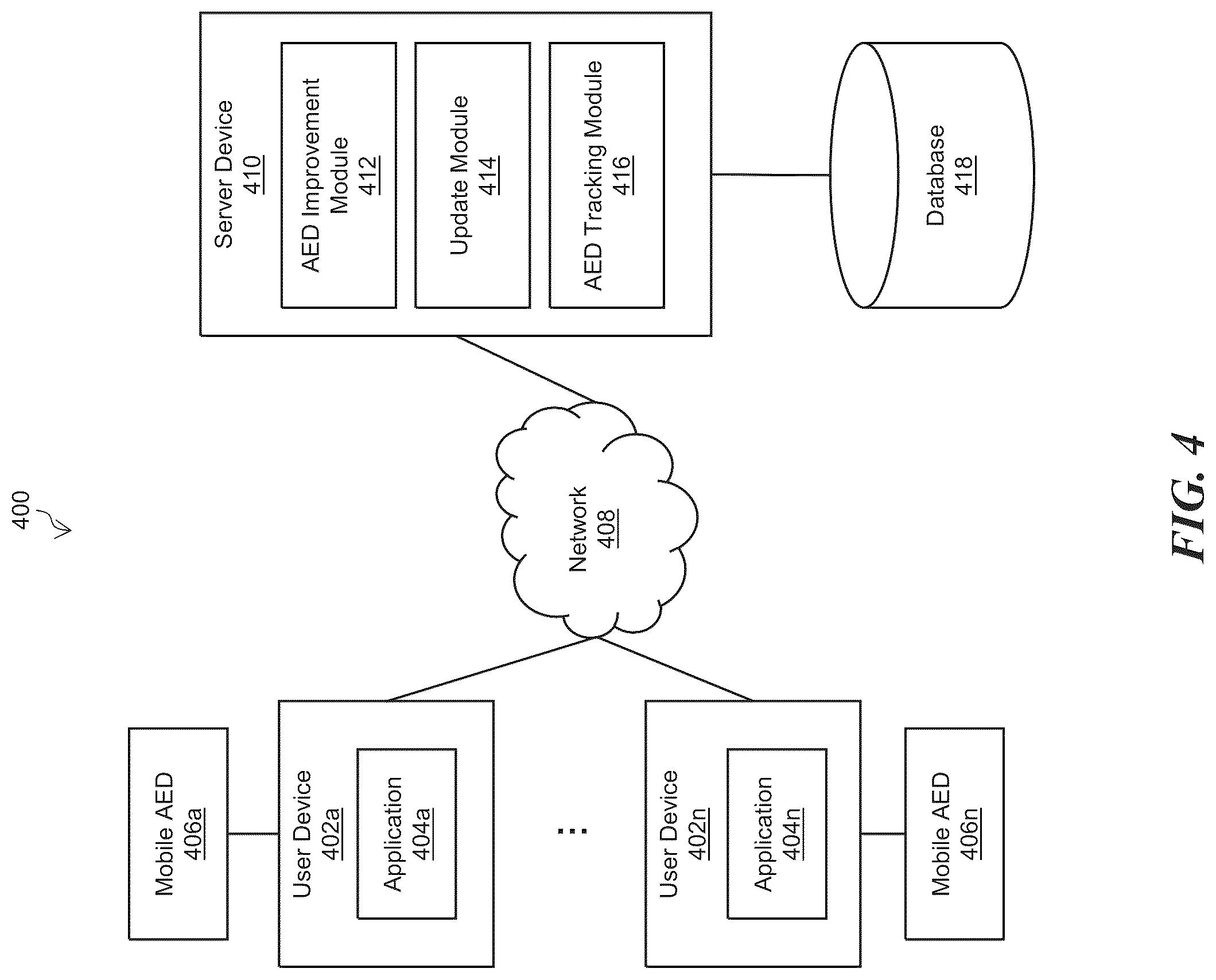Patent US12097376 Figure 4 – Mobile defibrillator with improved pads, charging, and switching