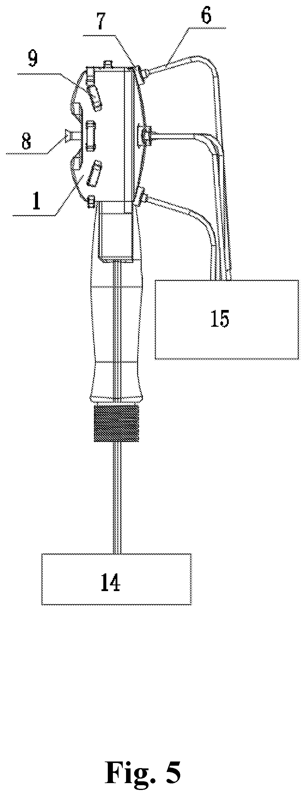 Patent US12097381 Figure 5 – Integrated TMS coil for brain testing and treatment