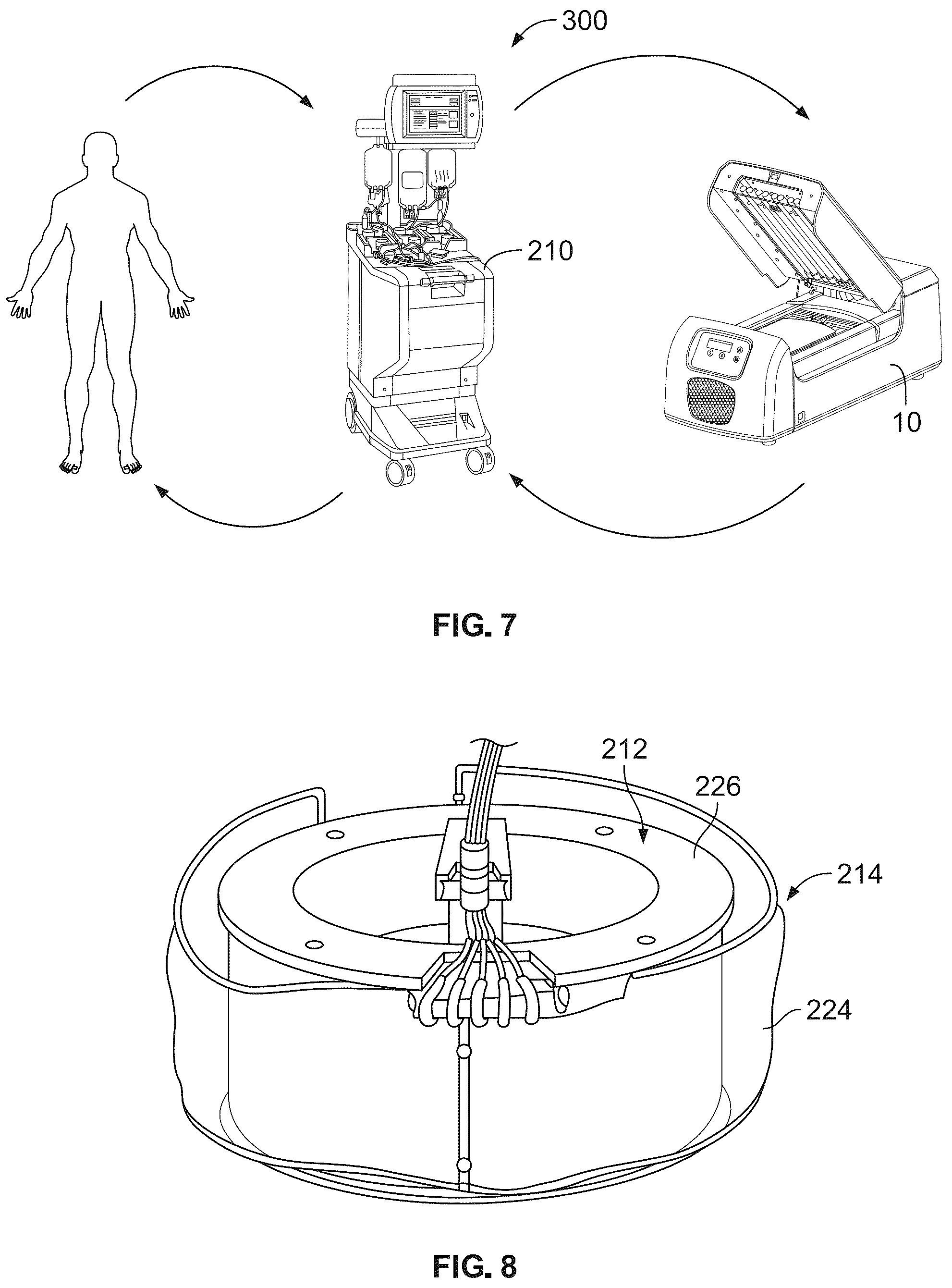 Patent US12097383 Figure 7 – Systems and methods for treating a biological fluid with light in the event of a bulb outage