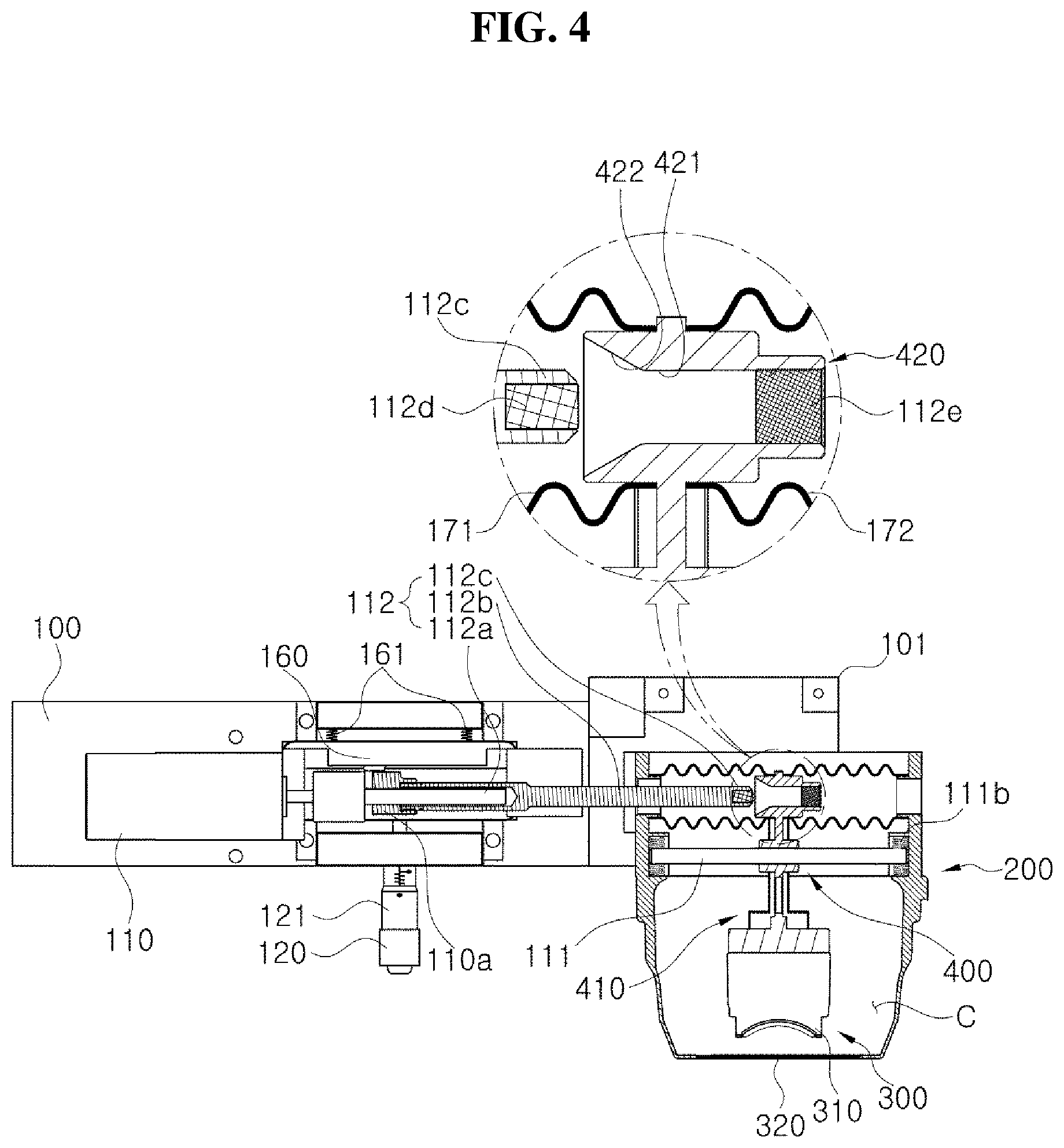 Patent US12097391 Figure 4 – Ultrasonic generator with adjustable ultrasonic focusing depth and method for treating obesity using focal distance control according to horizontal and vertical directions by using the same