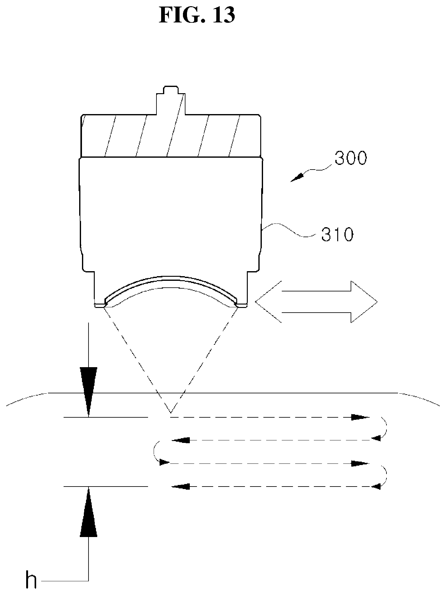 Patent US12097391 Figure 13 – Ultrasonic generator with adjustable ultrasonic focusing depth and method for treating obesity using focal distance control according to horizontal and vertical directions by using the same