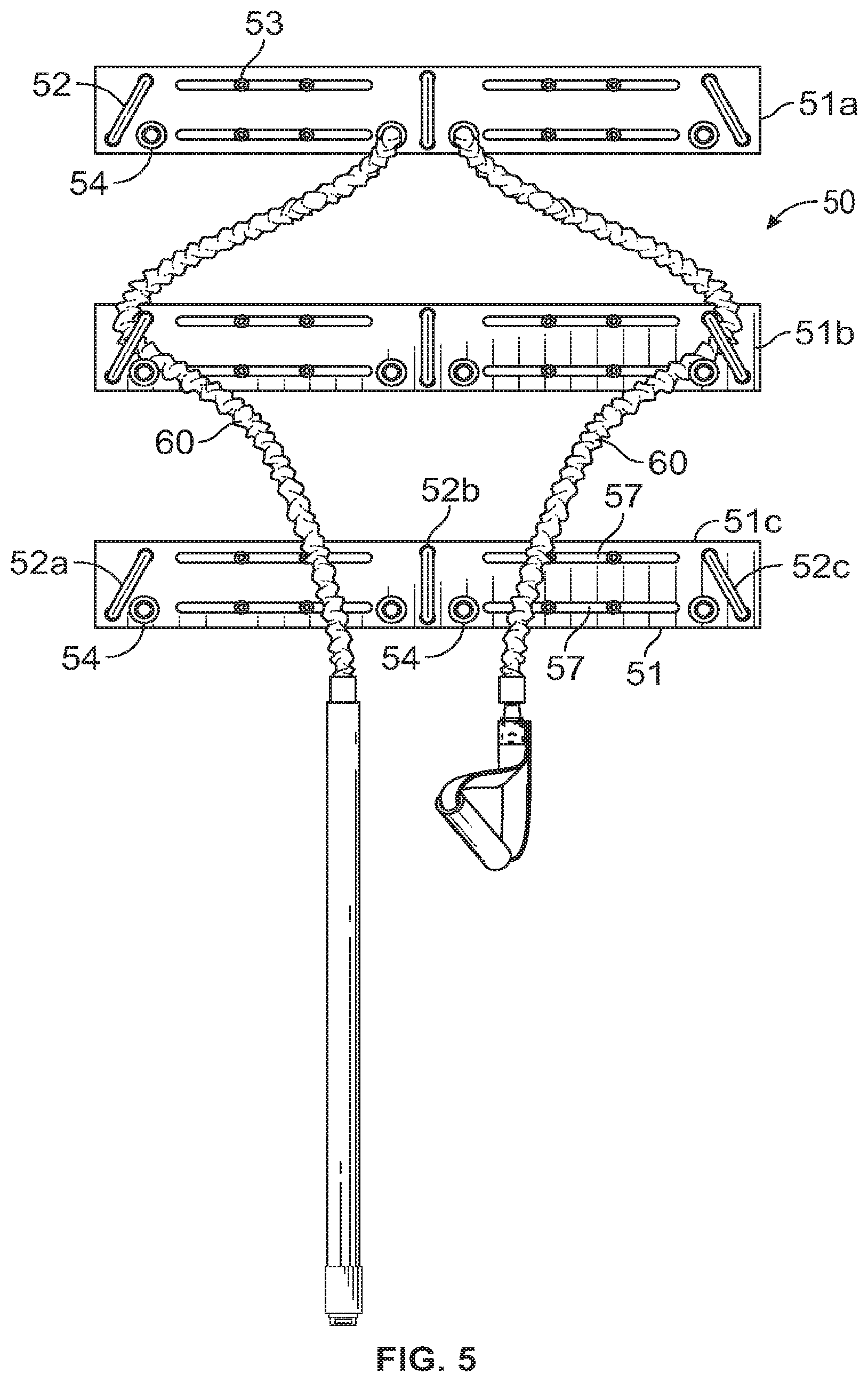 Patent US12097398 Figure 3 – Exercise system for using variable location anchors and variable biasing elements, and method of use thereof