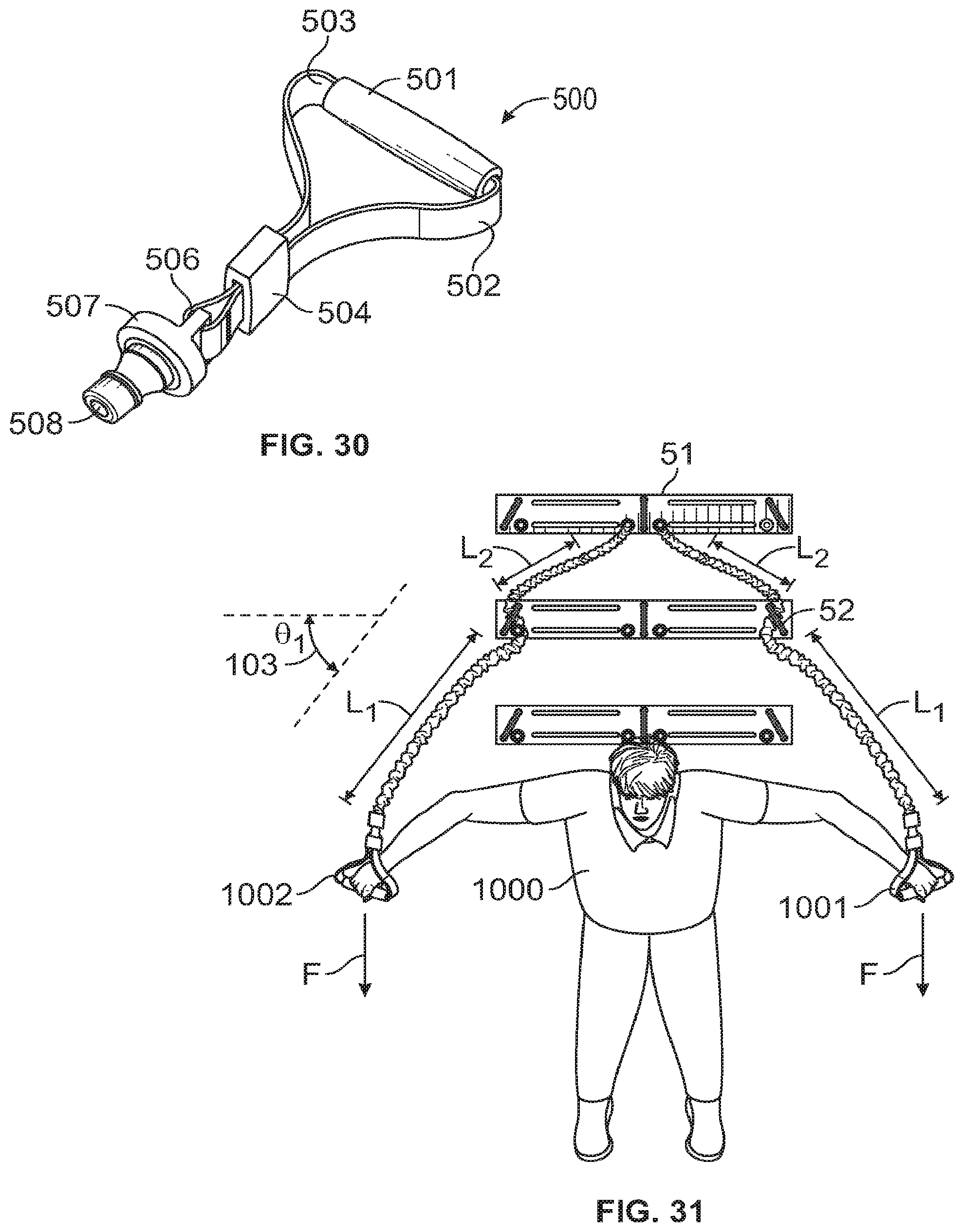 Patent US12097398 Figure 14 – Exercise system for using variable location anchors and variable biasing elements, and method of use thereof