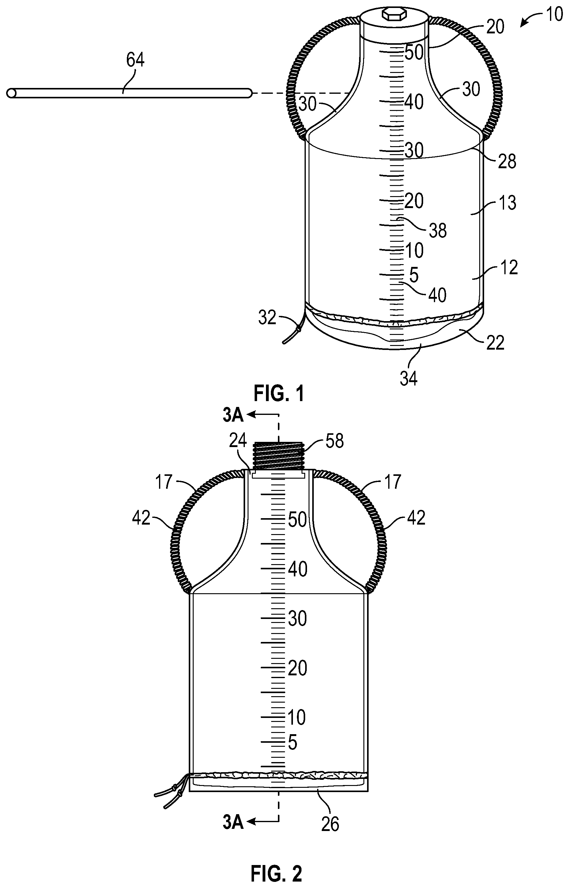 Patent US12097399 Figure 1 – Portable aquatic exercise device