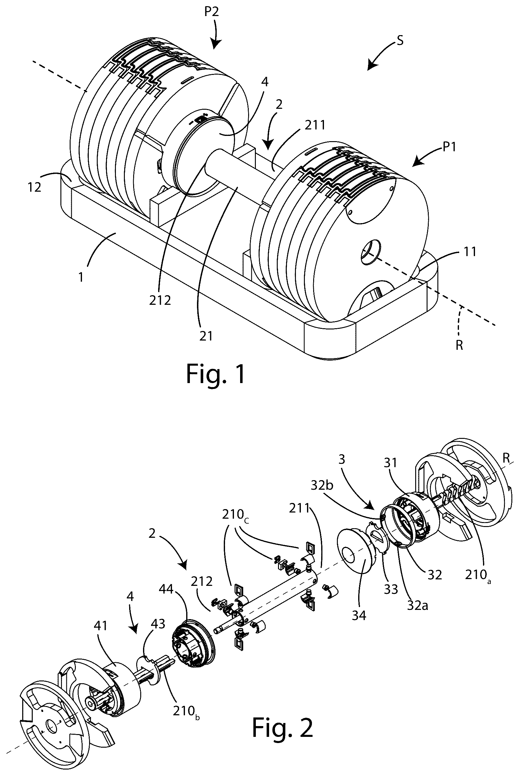 Patent US12097400 Figure 1 – Exerciser monitoring system and method of operation of the system