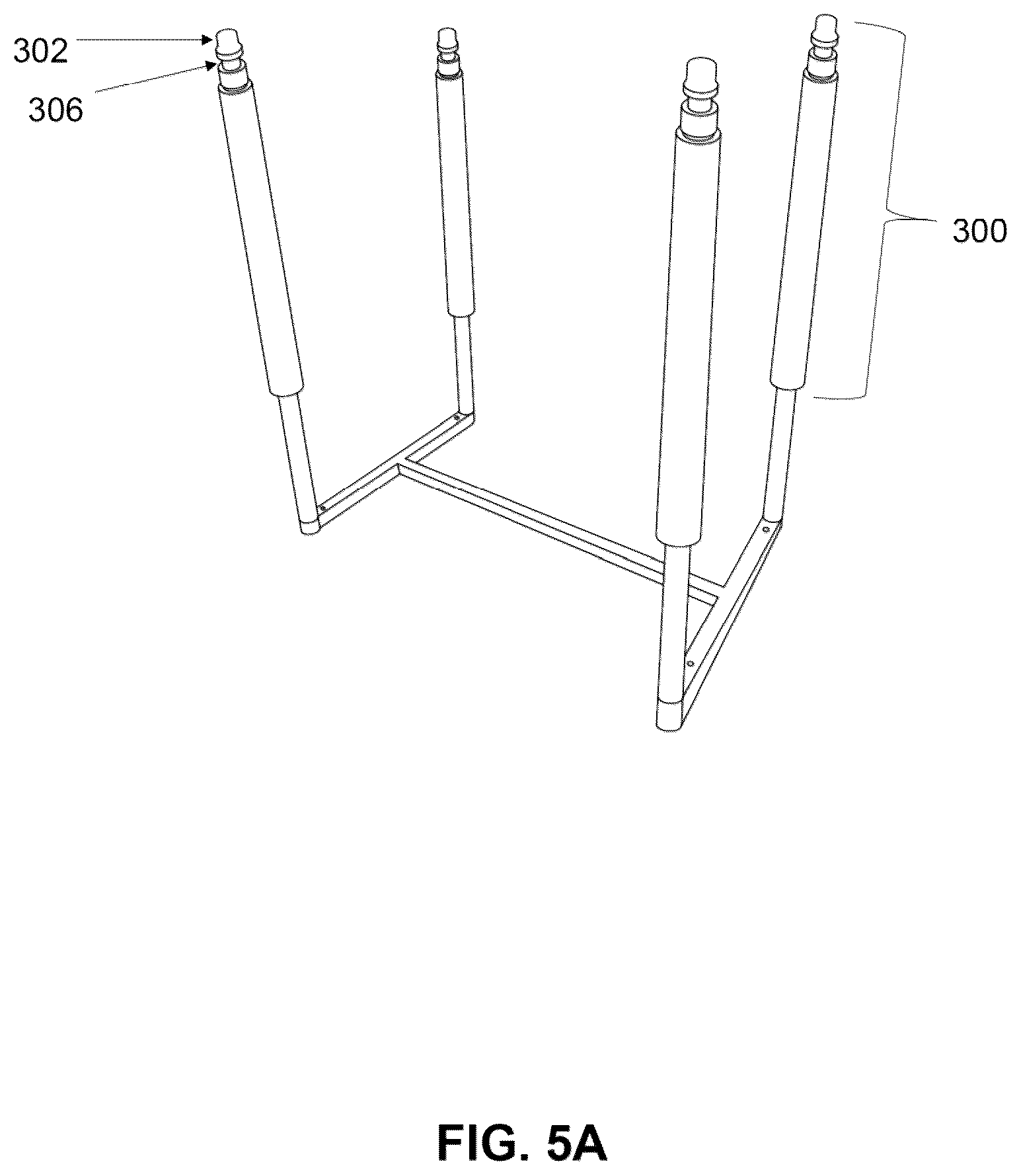 Patent US12097402 Figure 5 – Table for armwrestling that enables upright assembly thereof