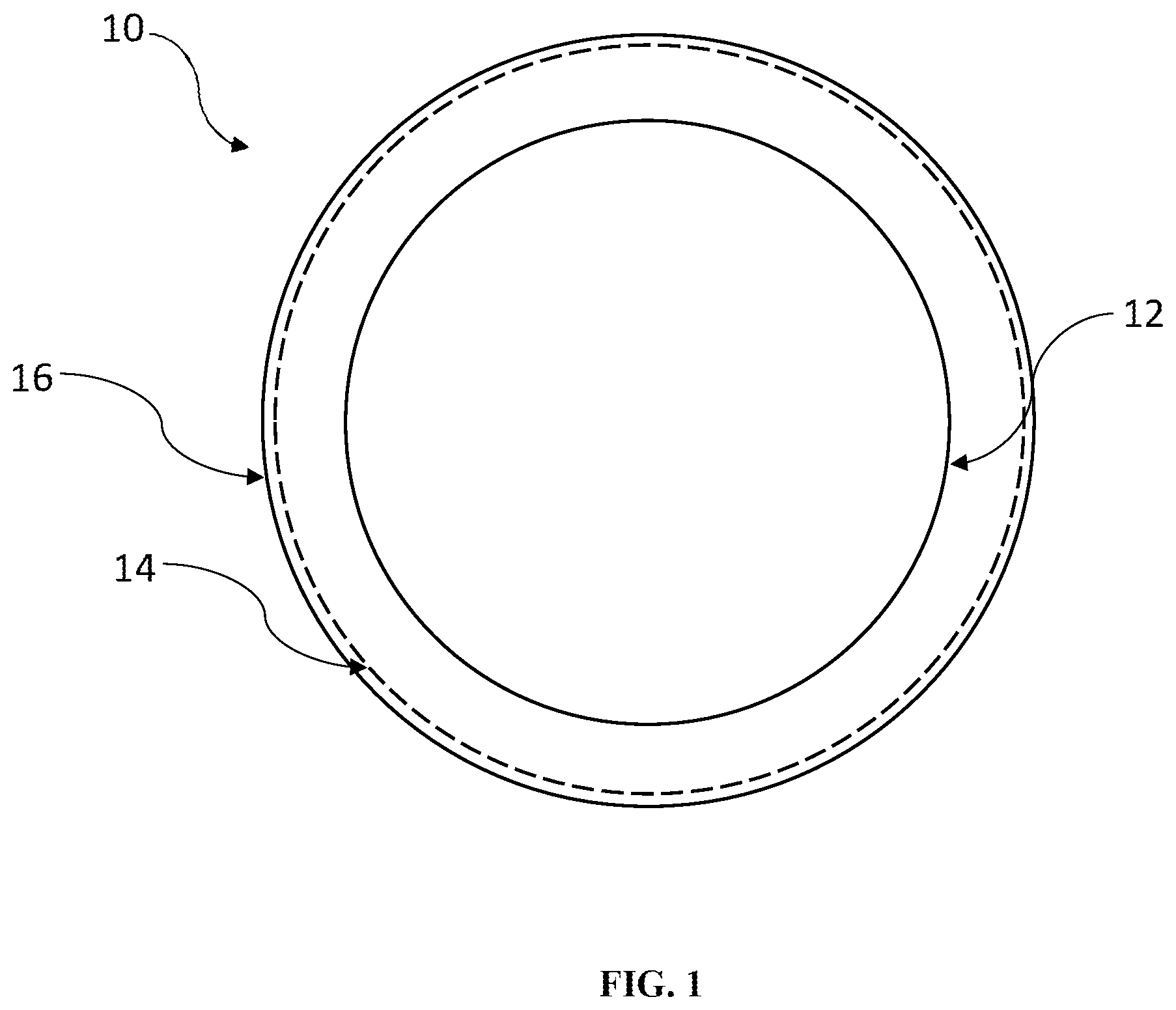 Patent US12097408 Figure 1 – Multi-layer golf balls with increased interlayer adhesion