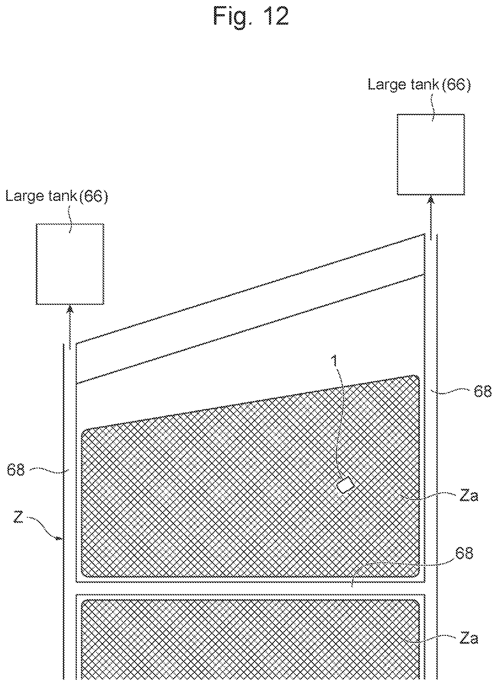 Patent US12097409 Figure 12 – Scattered object collection system