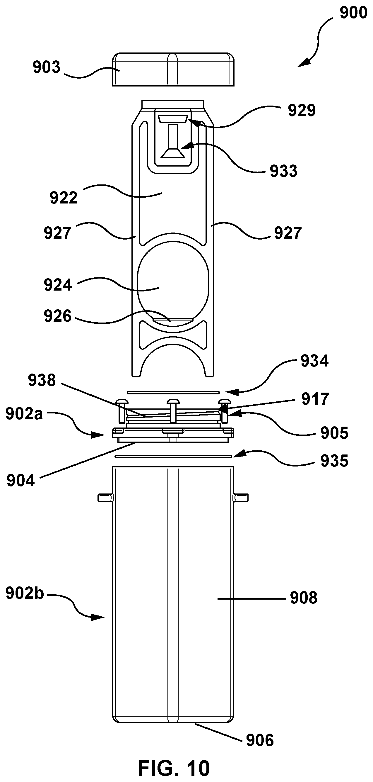 Patent US12097410 Figure 10 – Ball-washing device