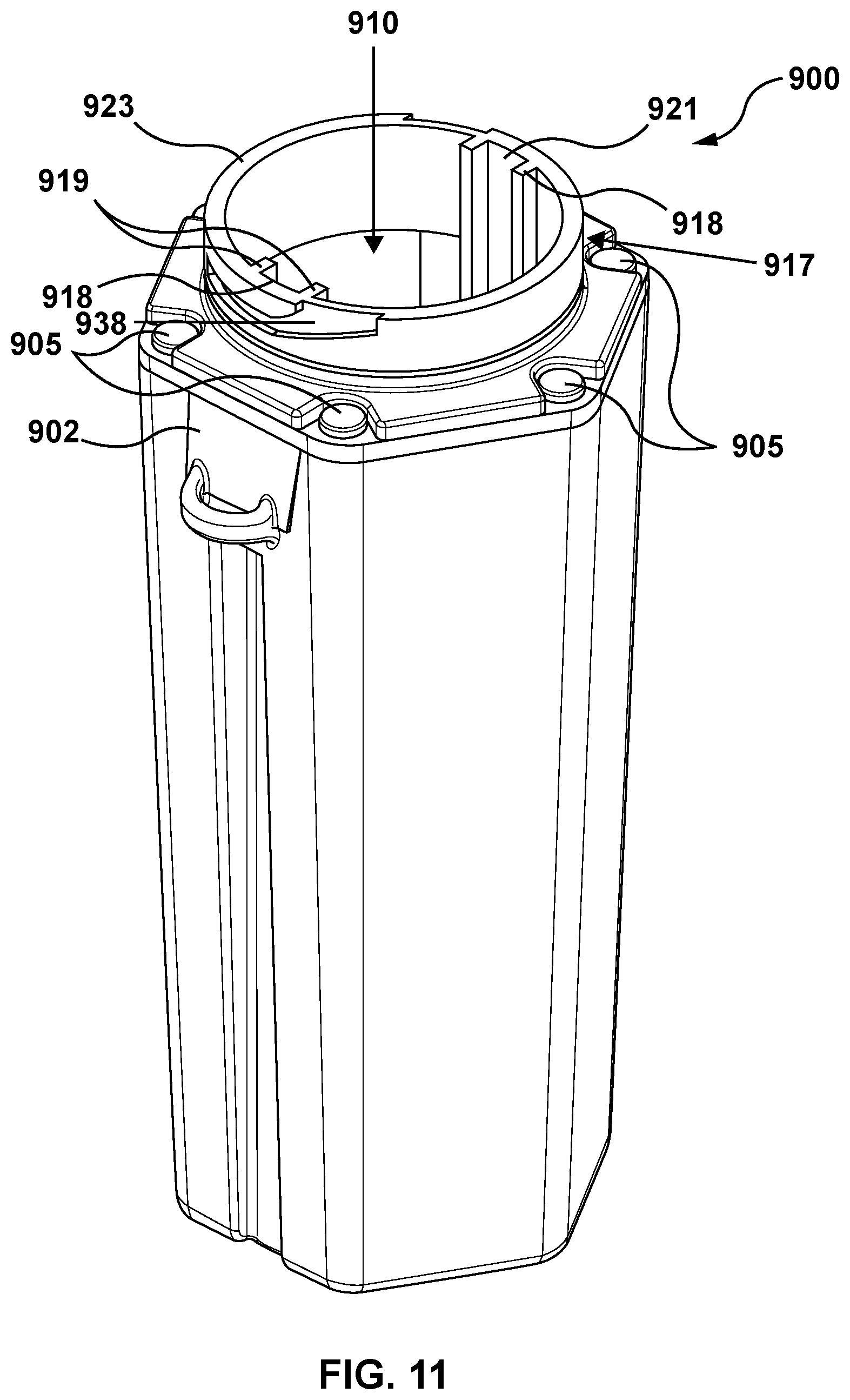 Patent US12097410 Figure 11 – Ball-washing device