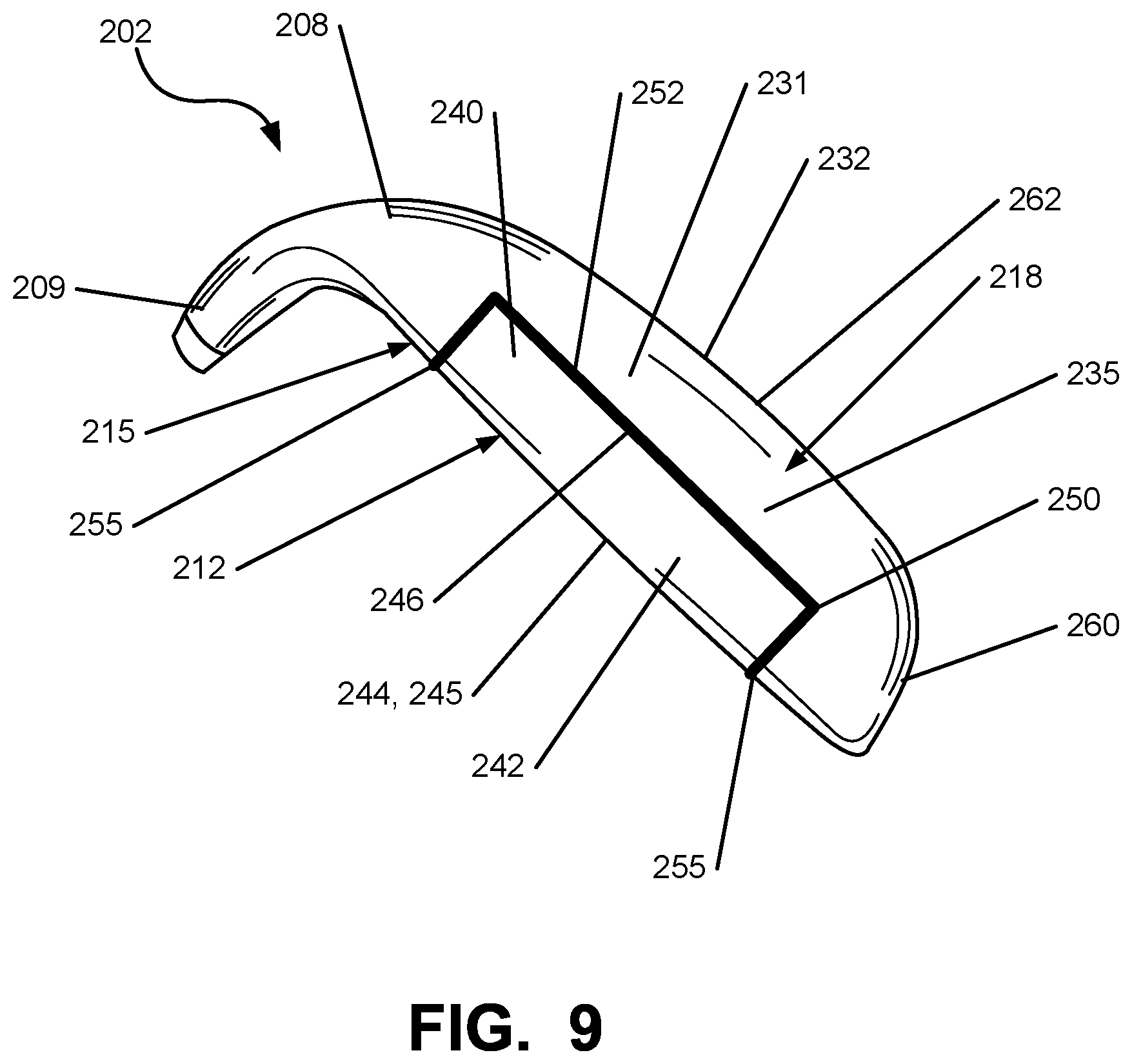 Patent US12097412 Figure 8 – Iron-type golf club head or other ball striking device