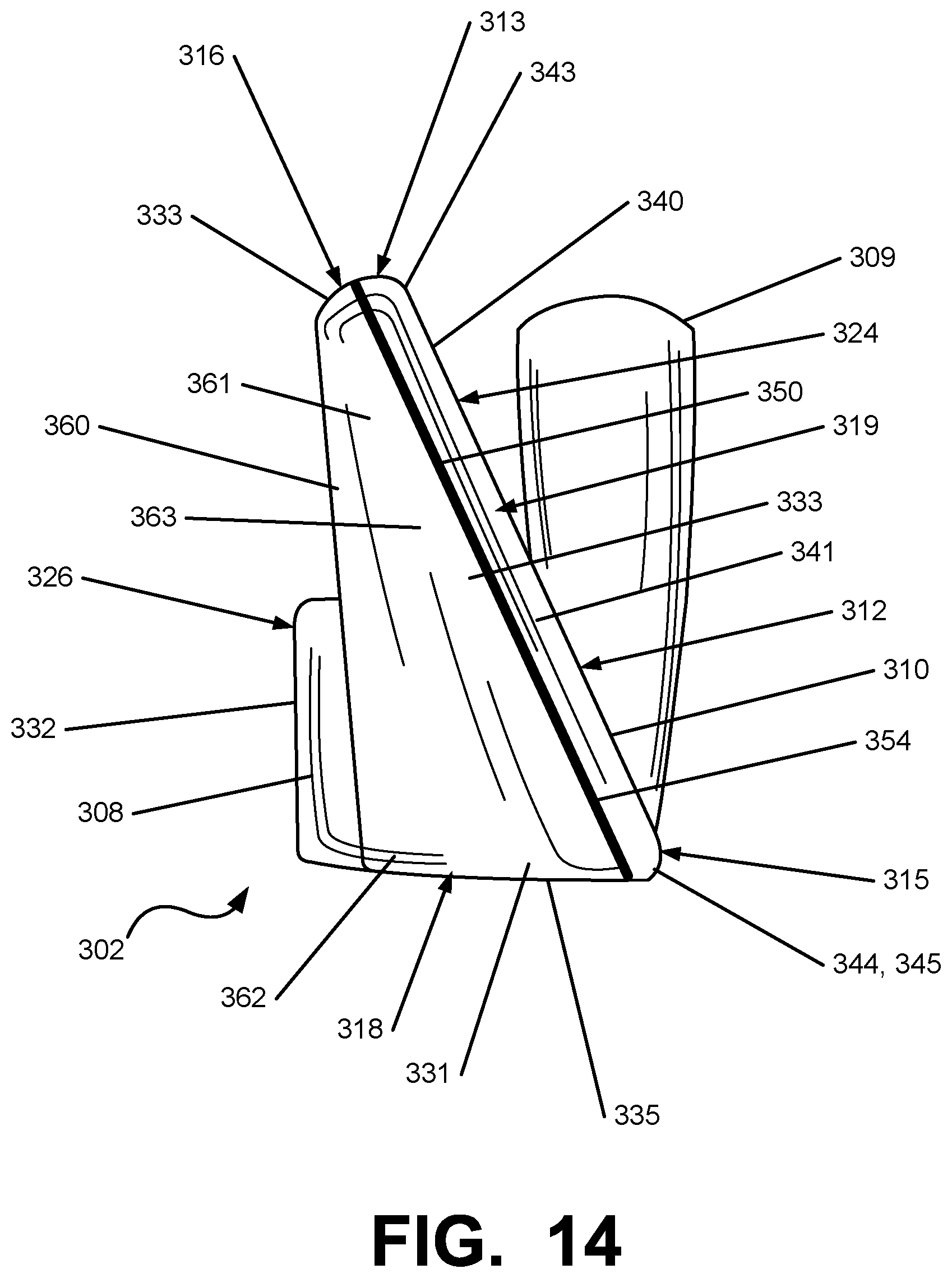 Patent US12097412 Figure 13 – Iron-type golf club head or other ball striking device