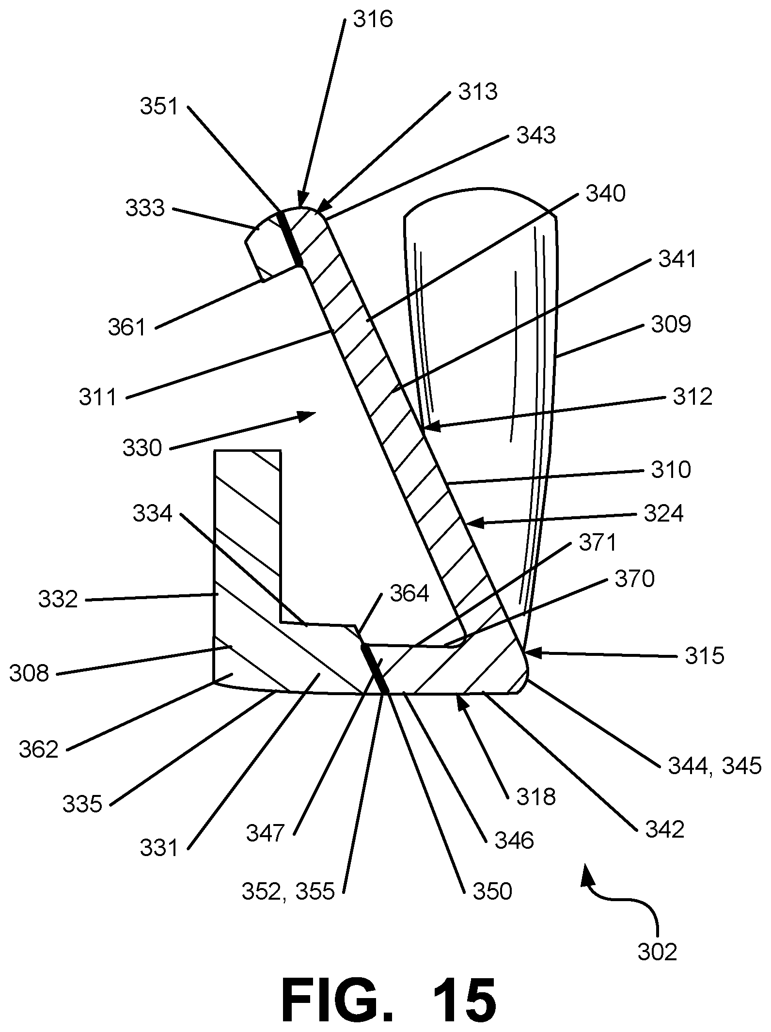 Patent US12097412 Figure 14 – Iron-type golf club head or other ball striking device