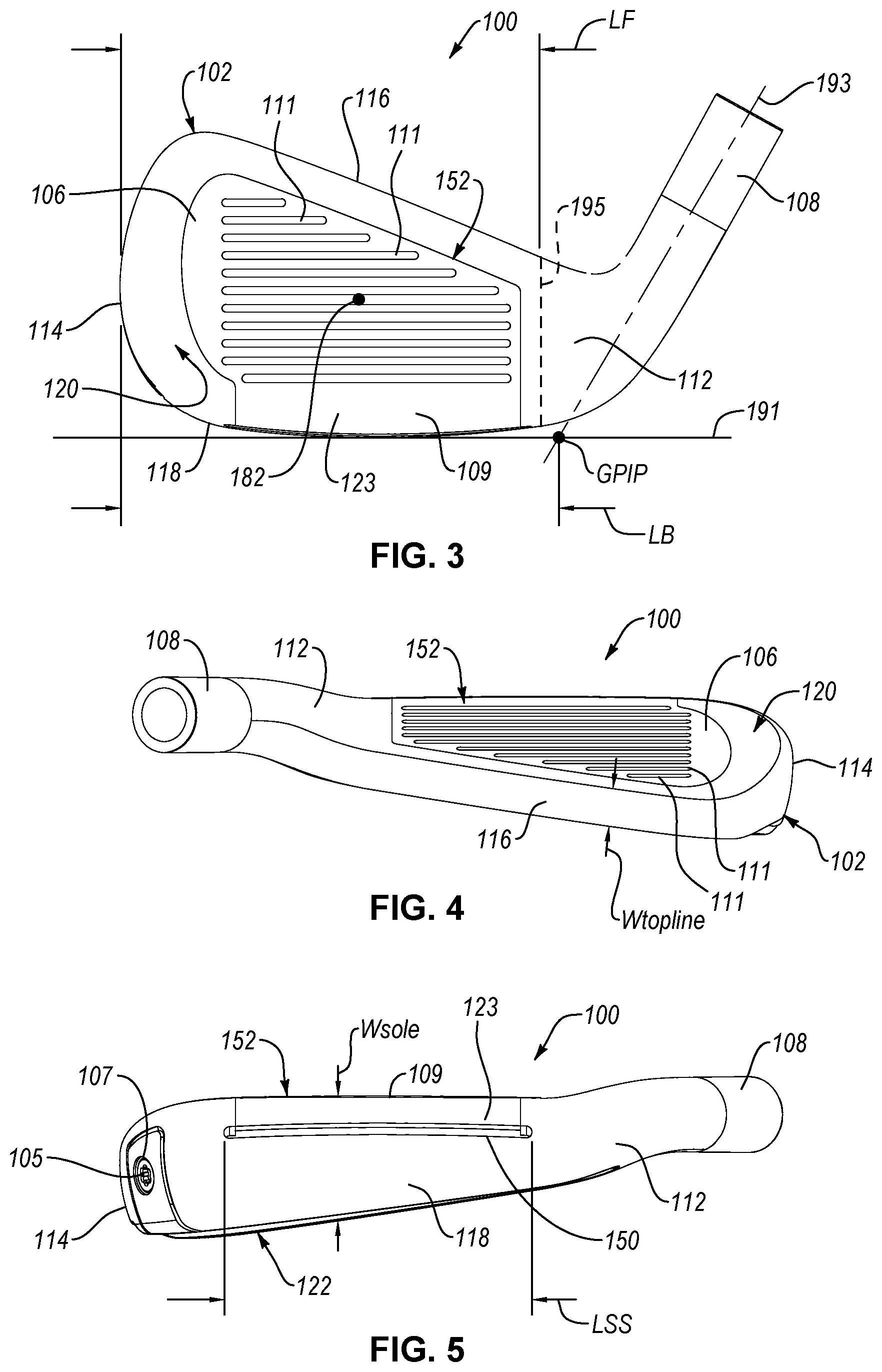 Patent US12097413 Figure 2 – Golf club head