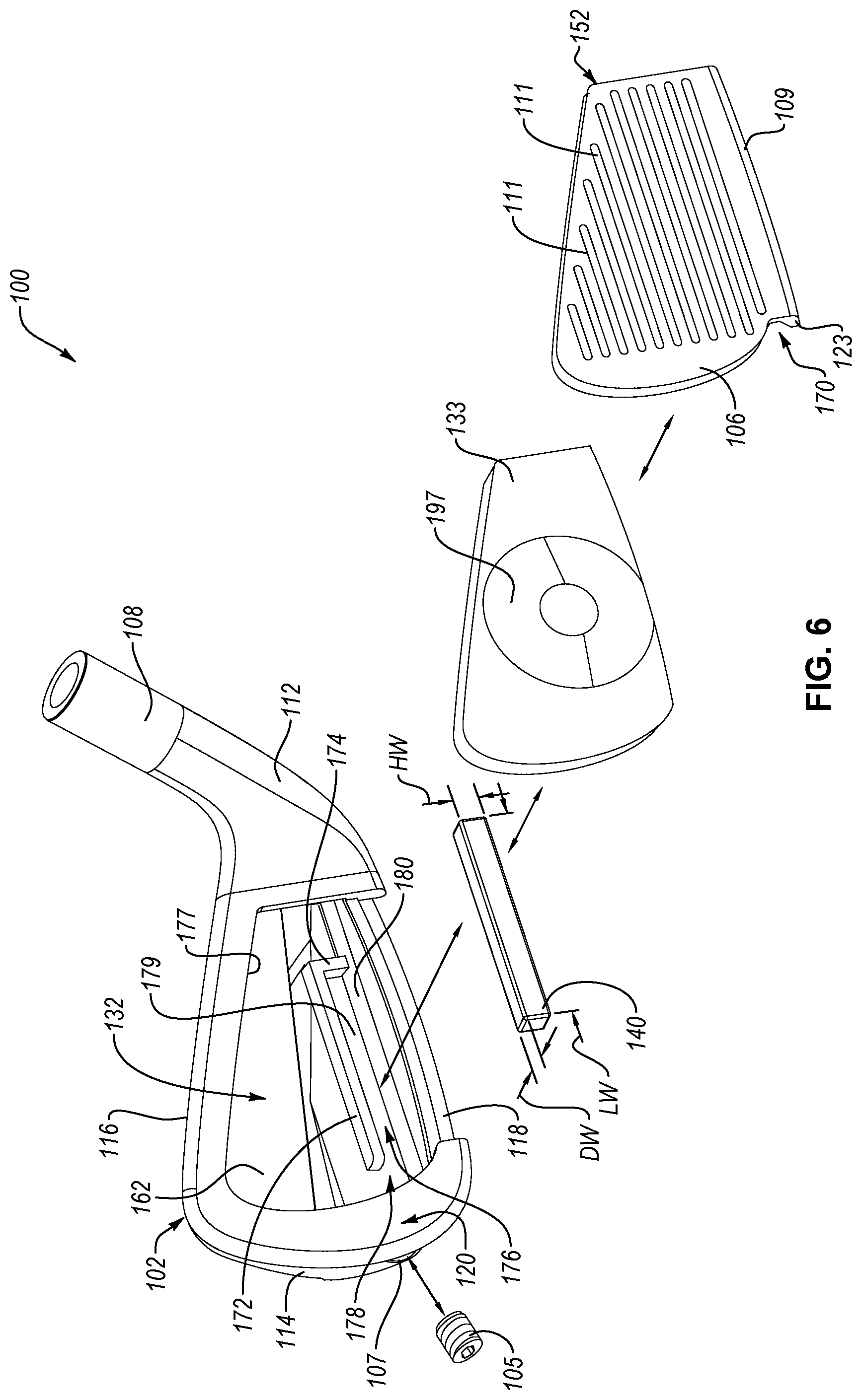 Patent US12097413 Figure 3 – Golf club head