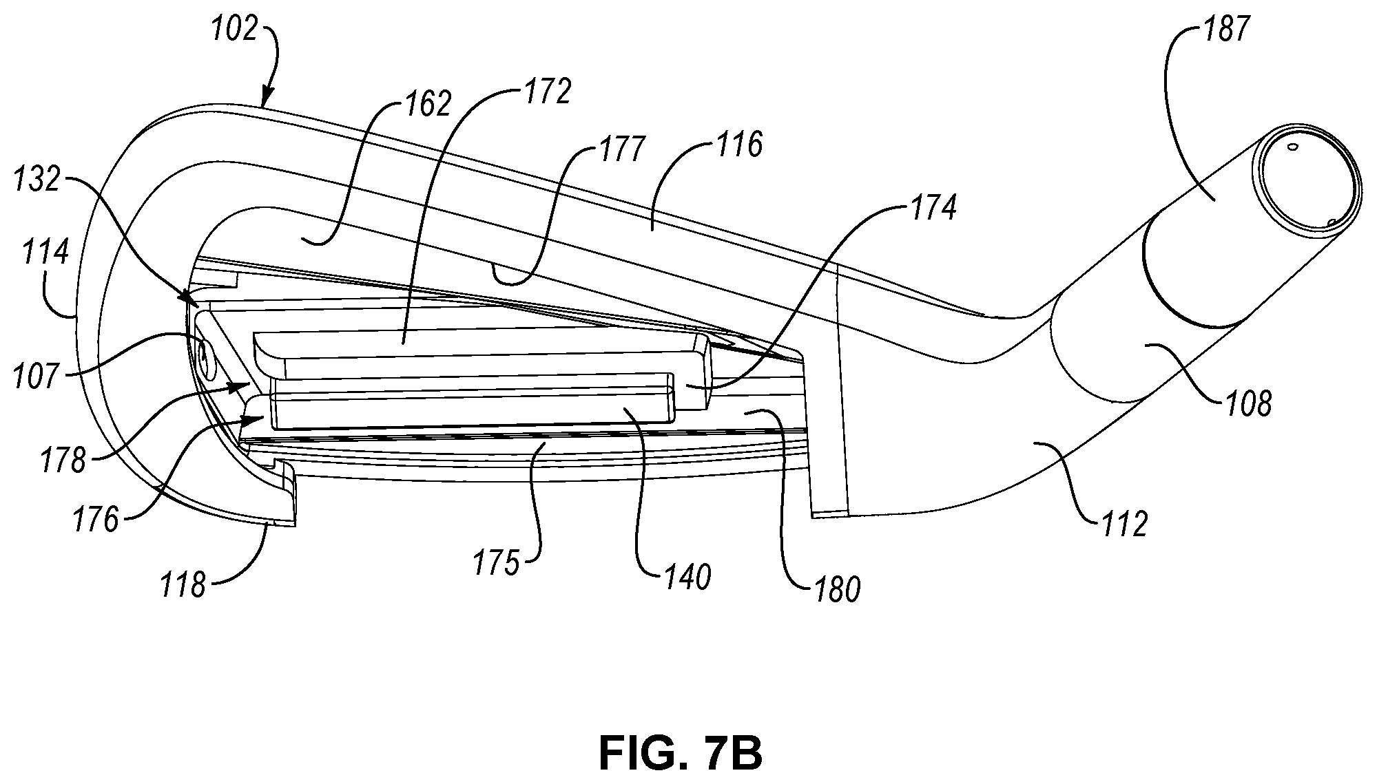 Patent US12097413 Figure 5 – Golf club head