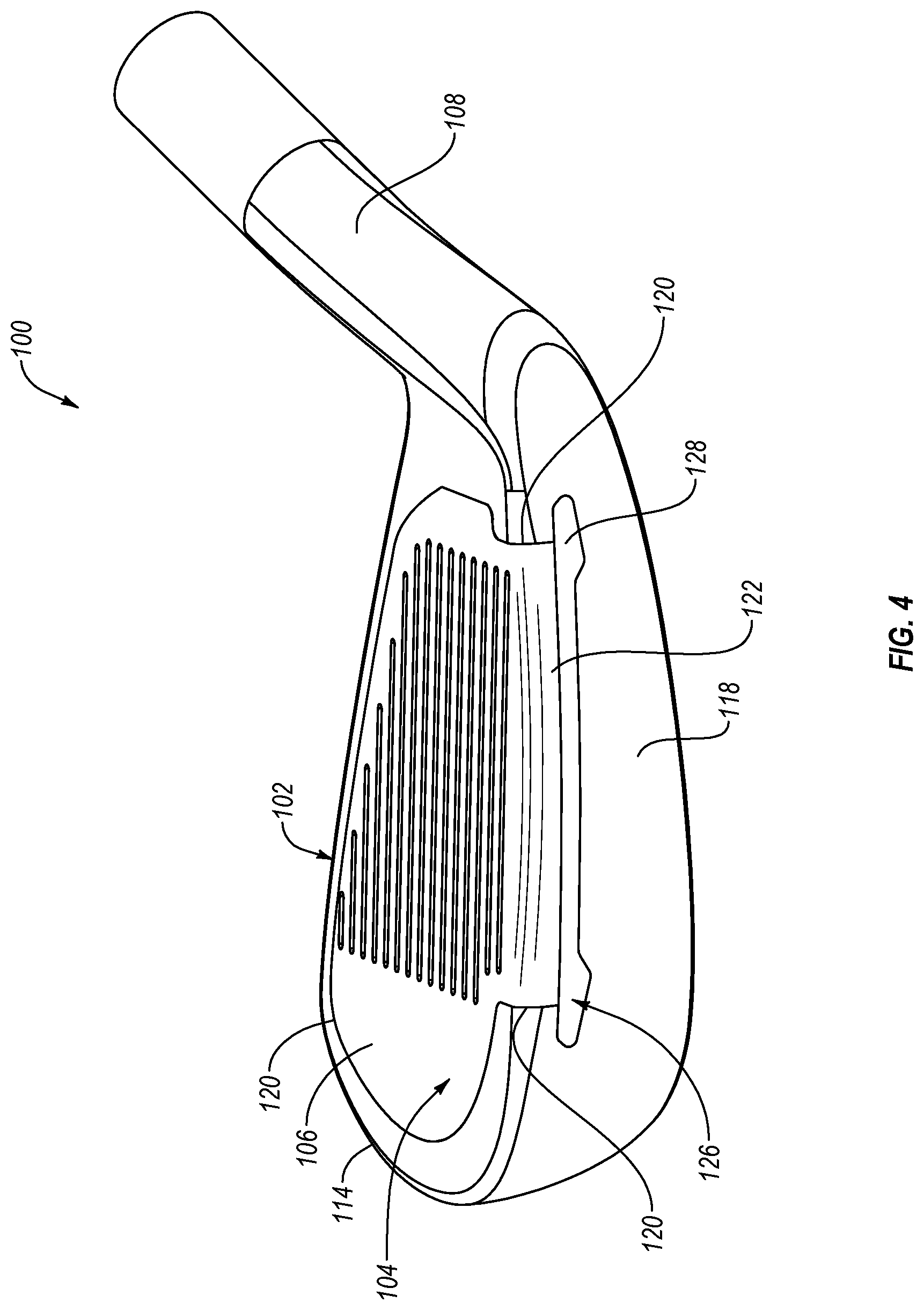 Patent US12097414 Figure 4 – Golf club head