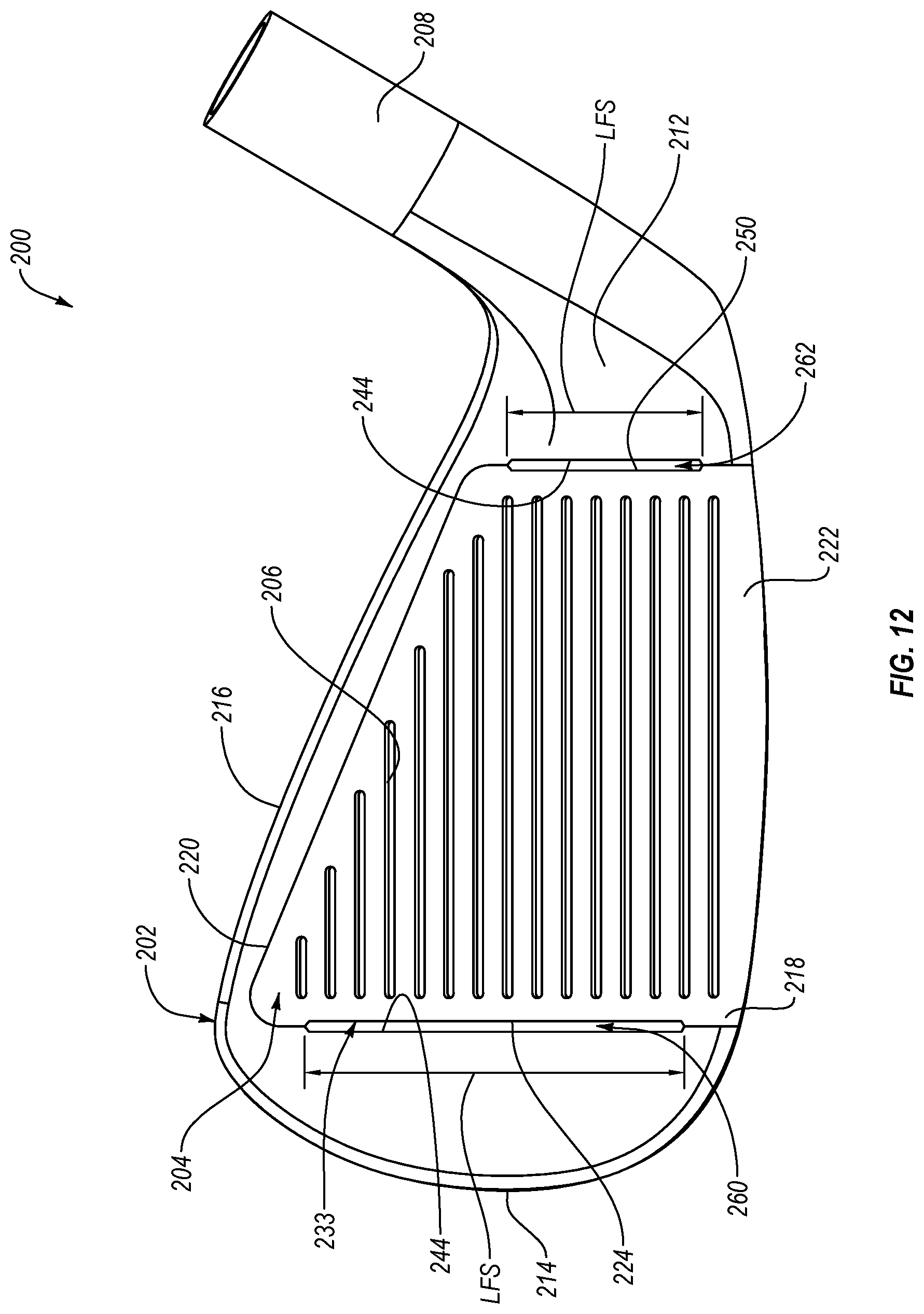 Patent US12097414 Figure 12 – Golf club head