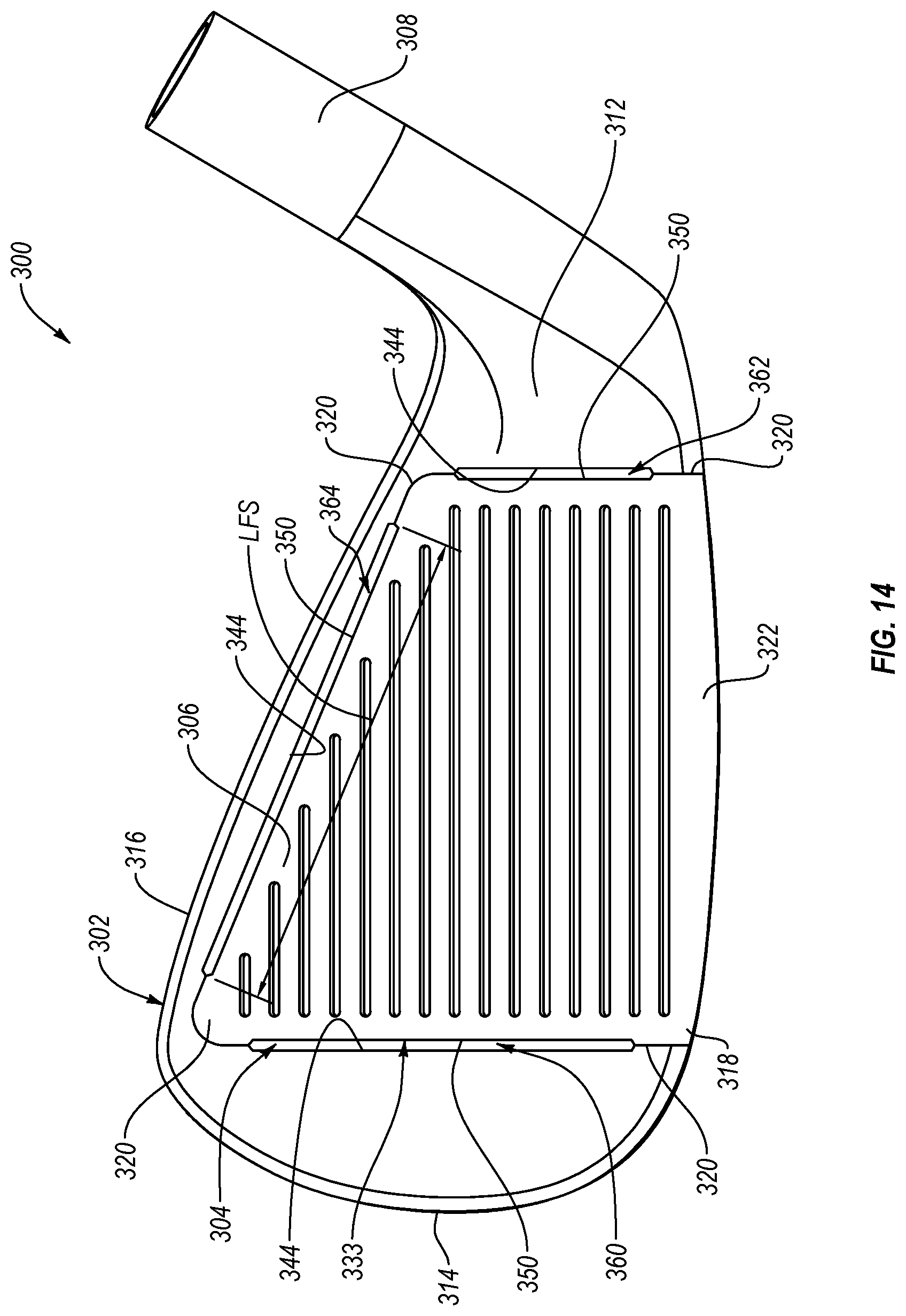 Patent US12097414 Figure 14 – Golf club head
