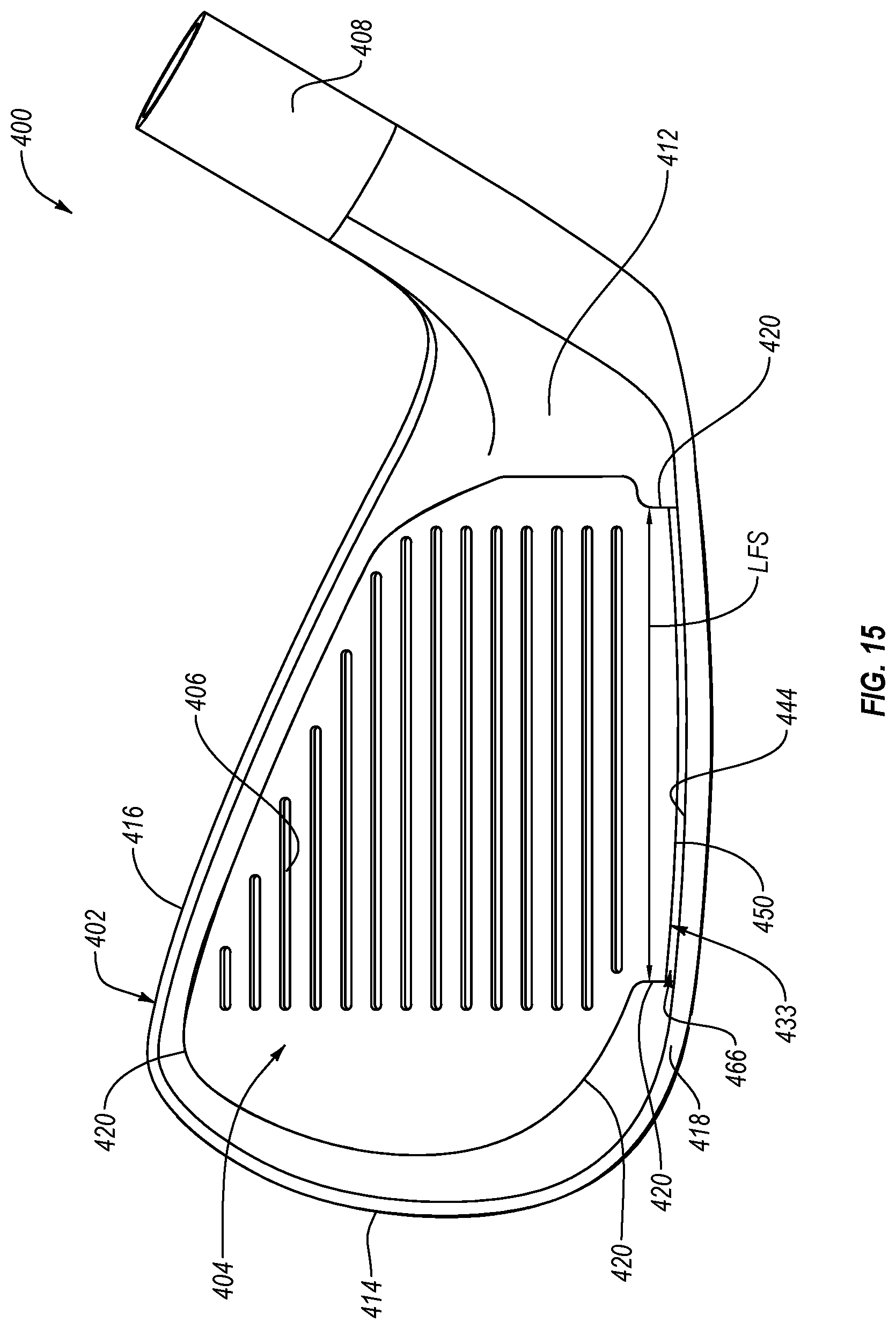 Patent US12097414 Figure 15 – Golf club head