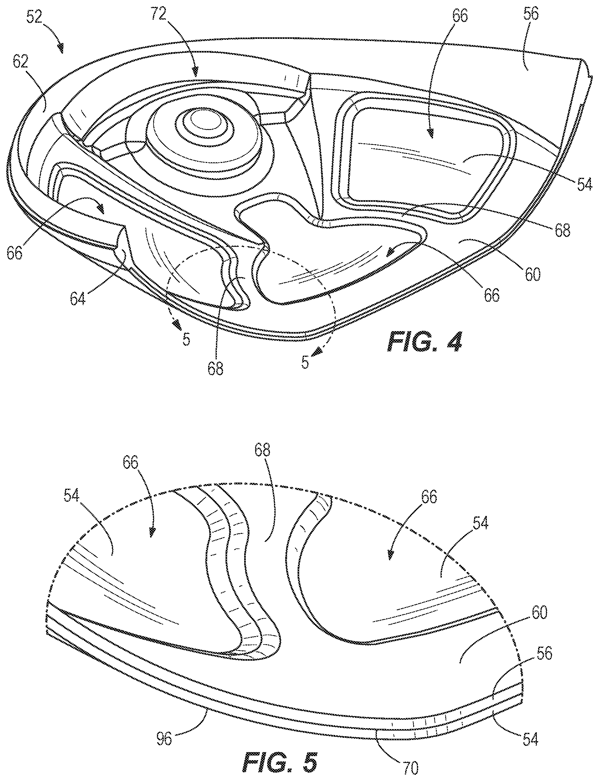 Patent US12097415 Figure 3 – Mixed material golf club head