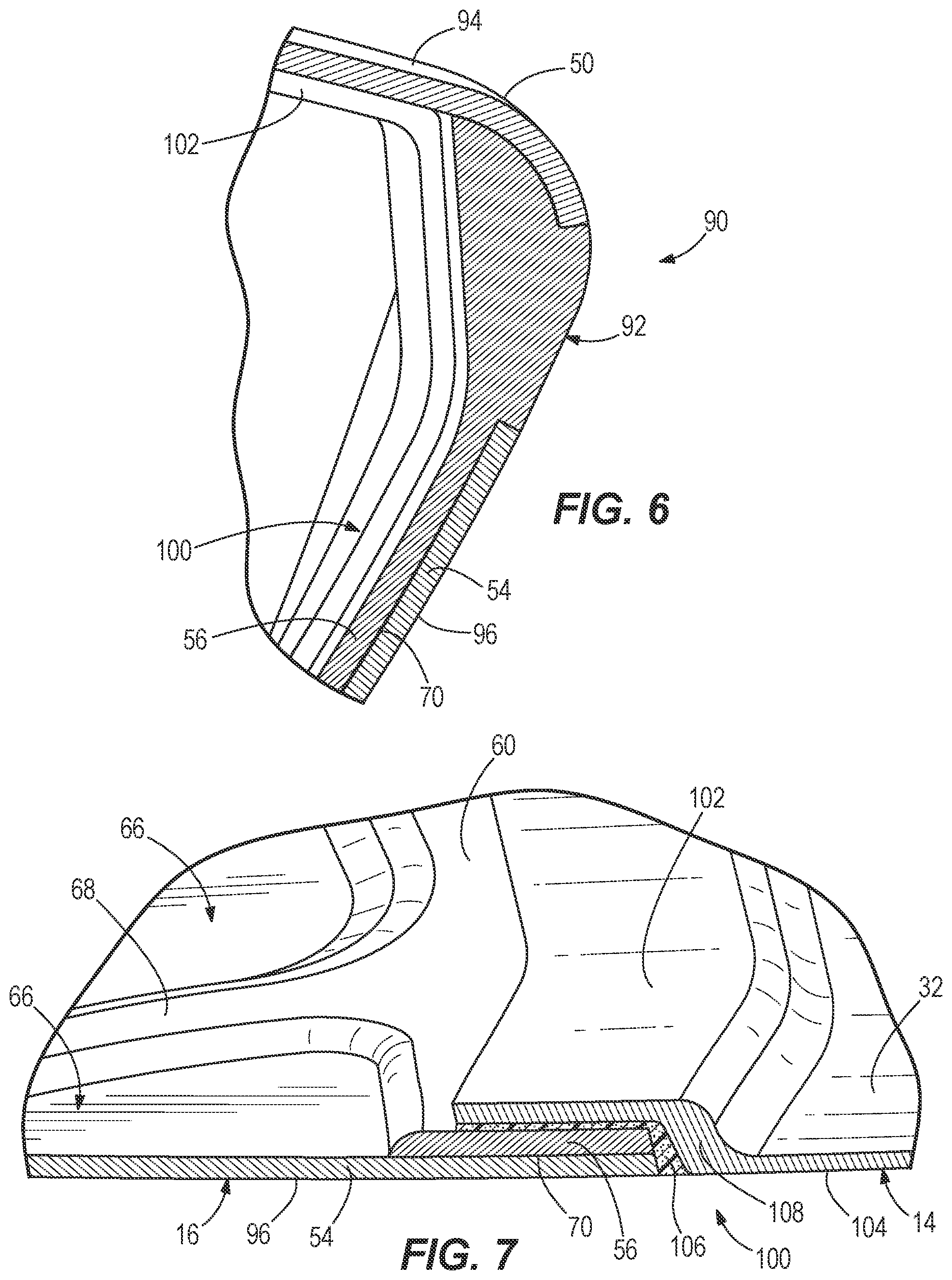 Patent US12097415 Figure 4 – Mixed material golf club head