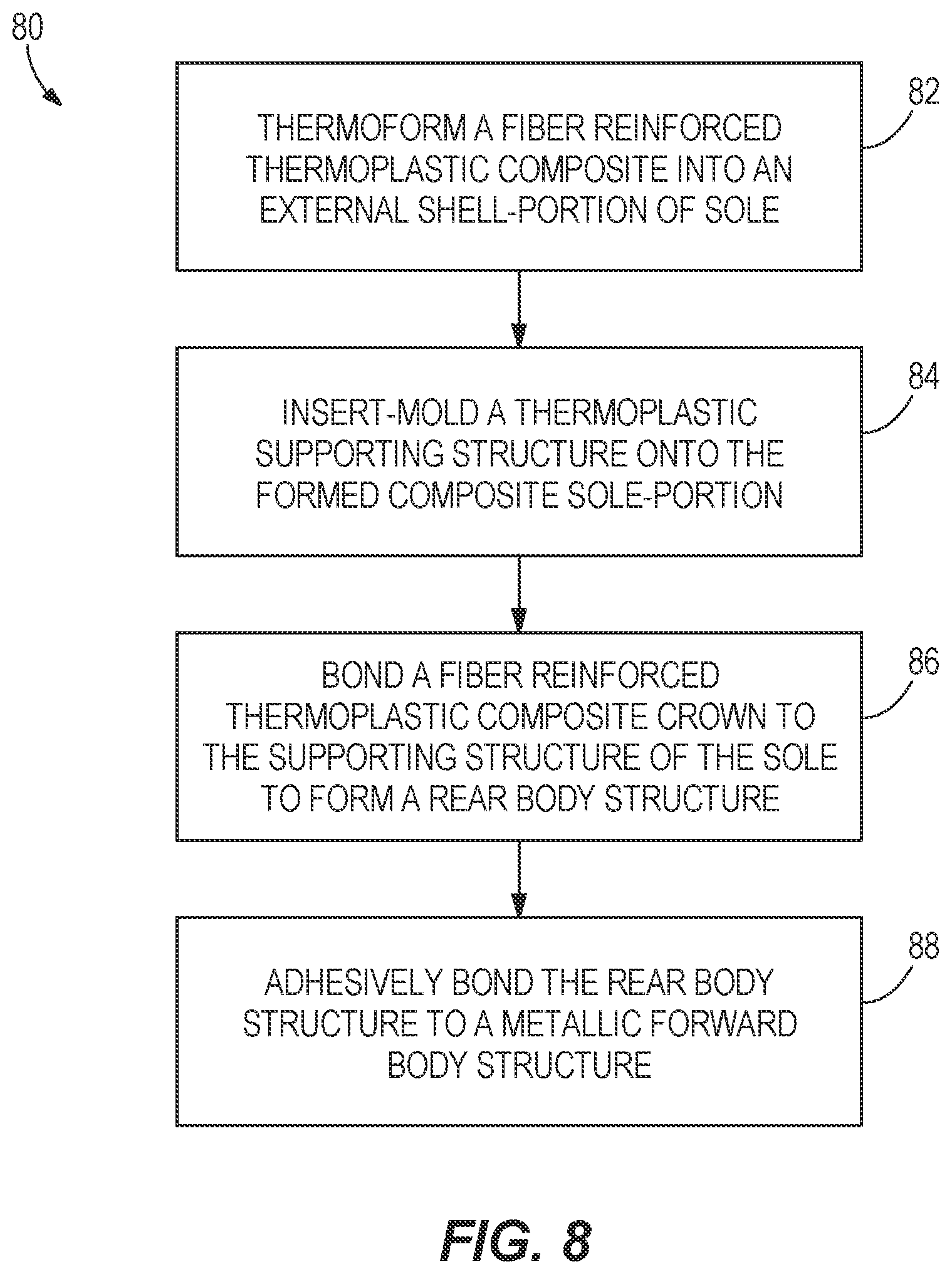Patent US12097415 Figure 5 – Mixed material golf club head