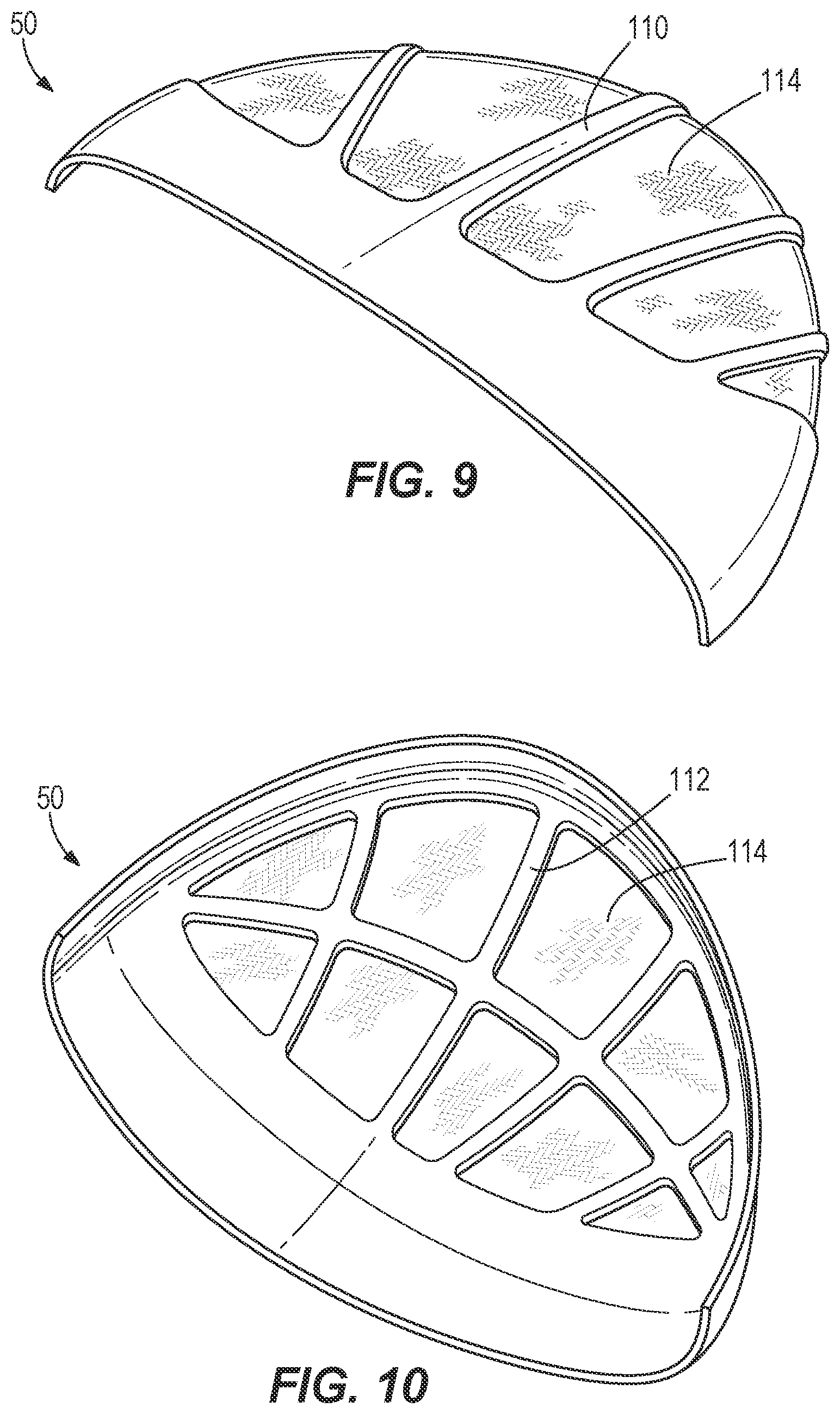 Patent US12097415 Figure 6 – Mixed material golf club head