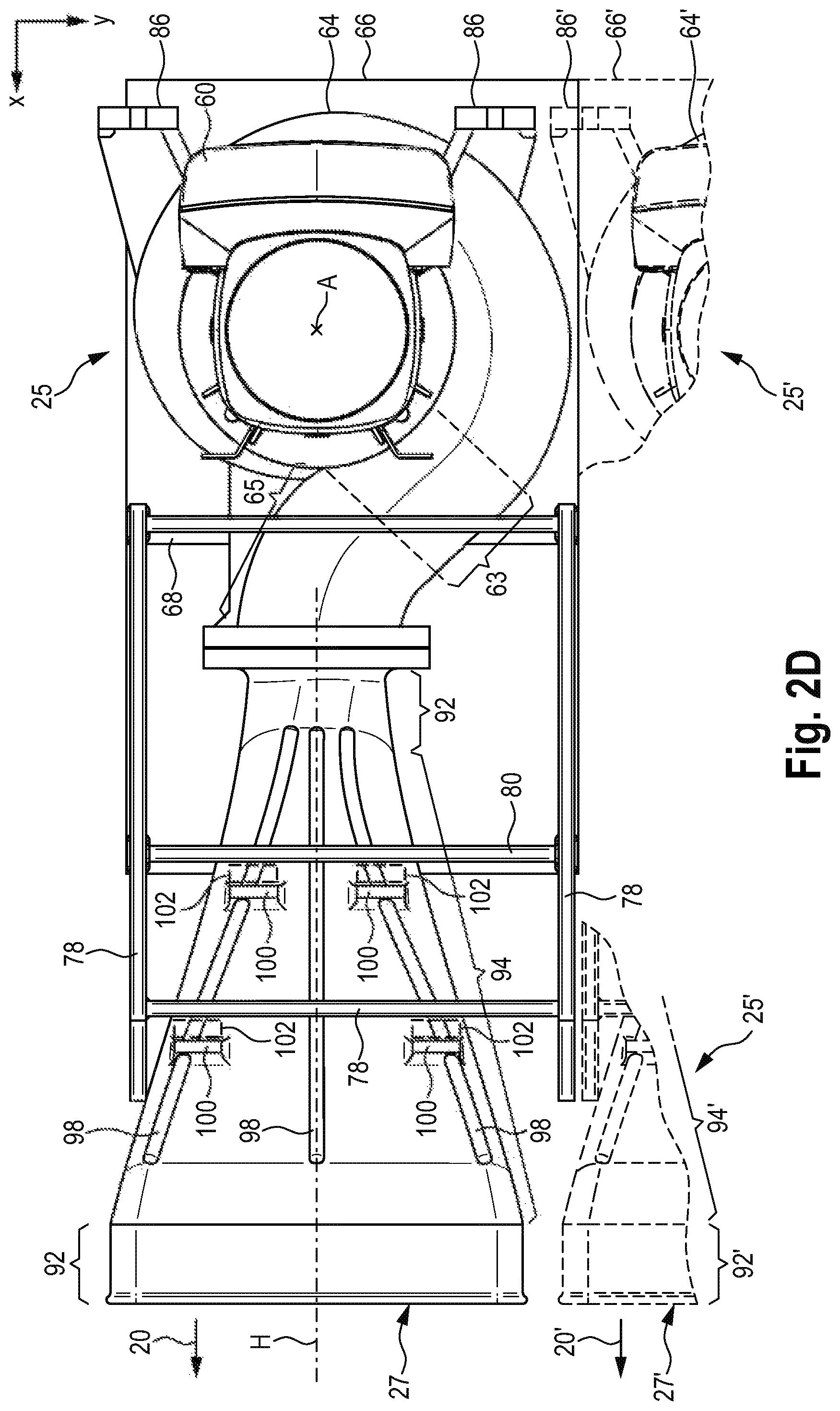 Patent US12097418 Figure 6 – Pump cell for mobile surfing facility including radial pump and diffusor