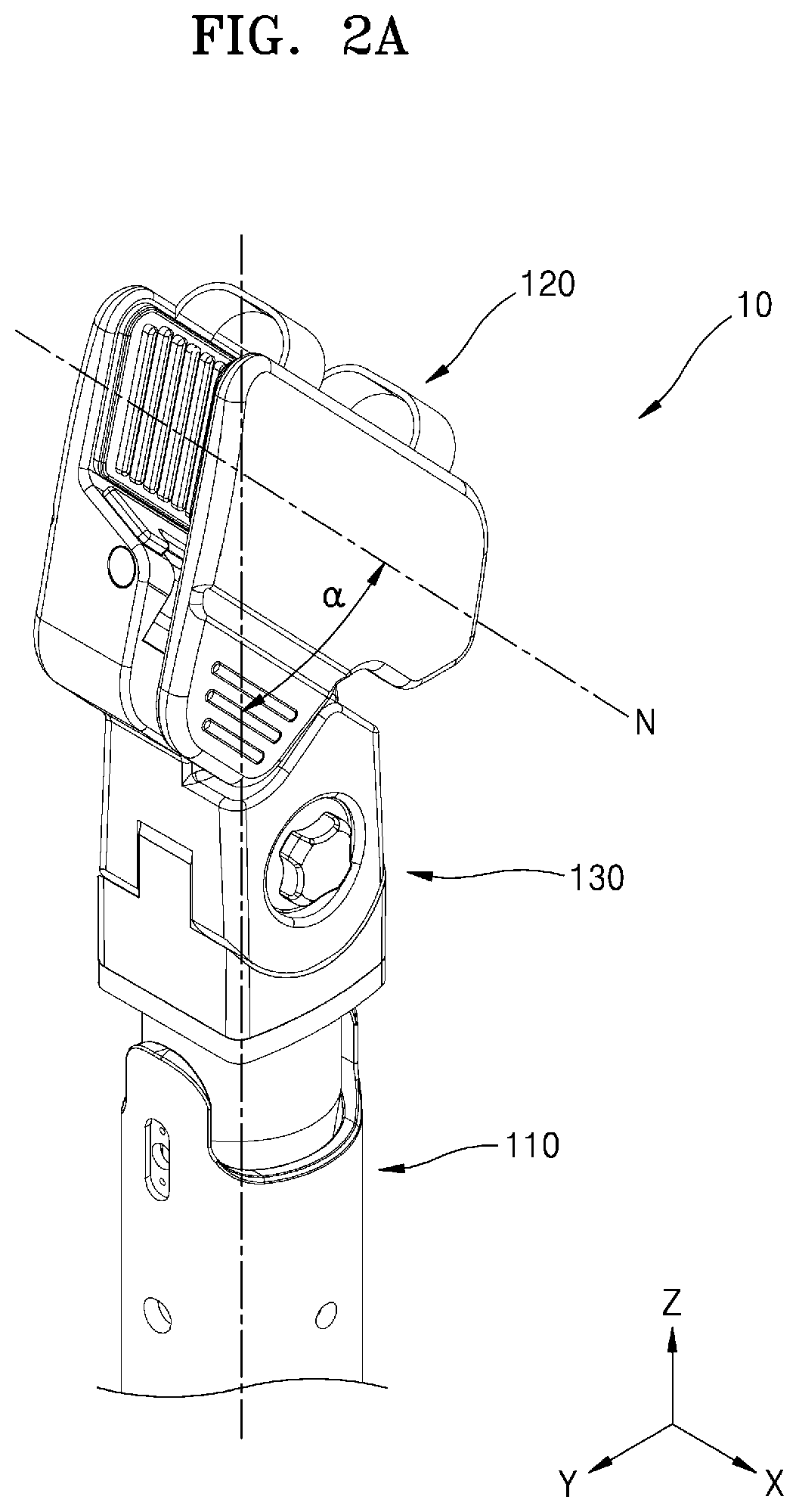 Patent US12097419 Figure 2 – Frame support module and bicycle simulator comprising same