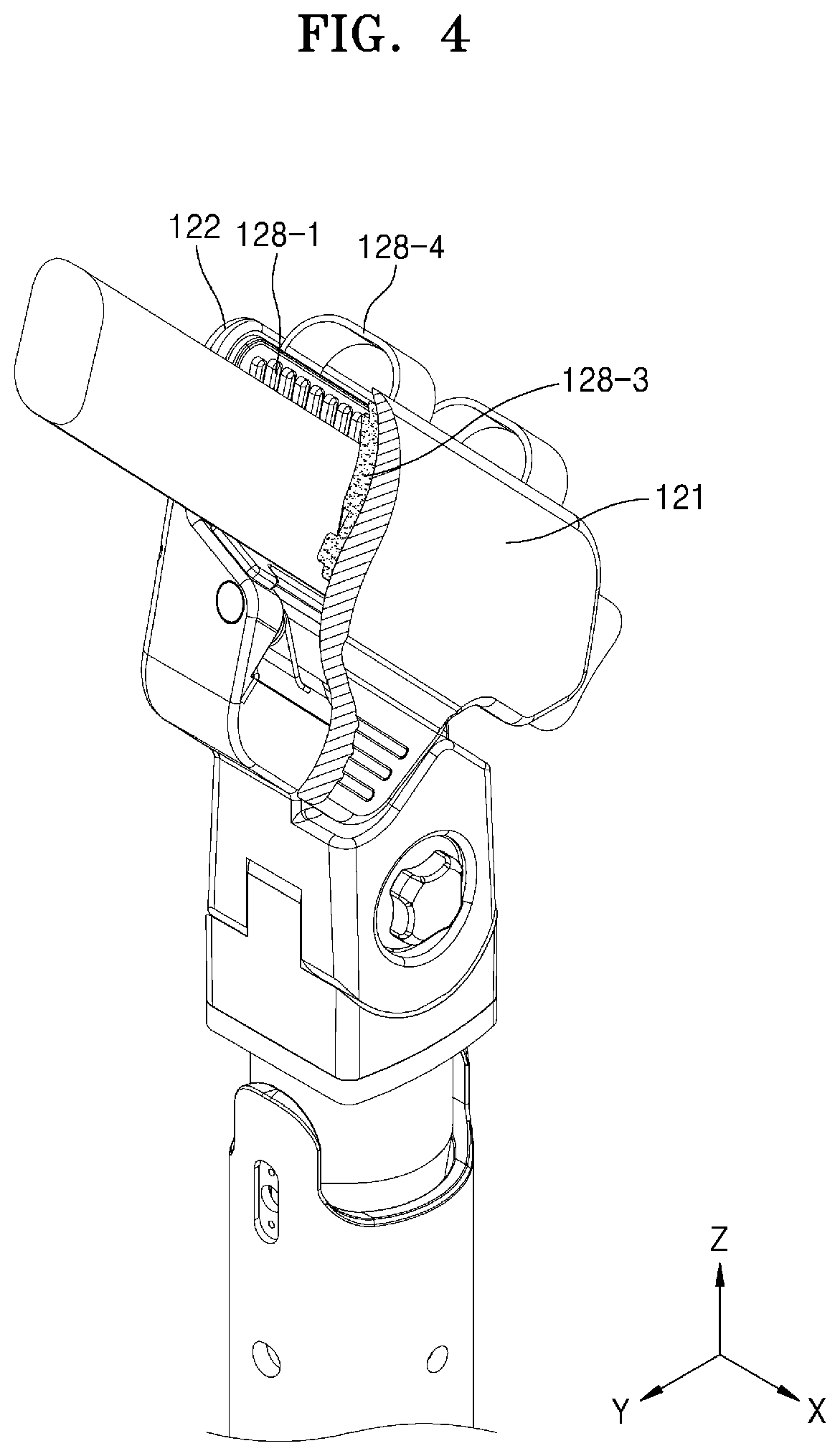 Patent US12097419 Figure 6 – Frame support module and bicycle simulator comprising same