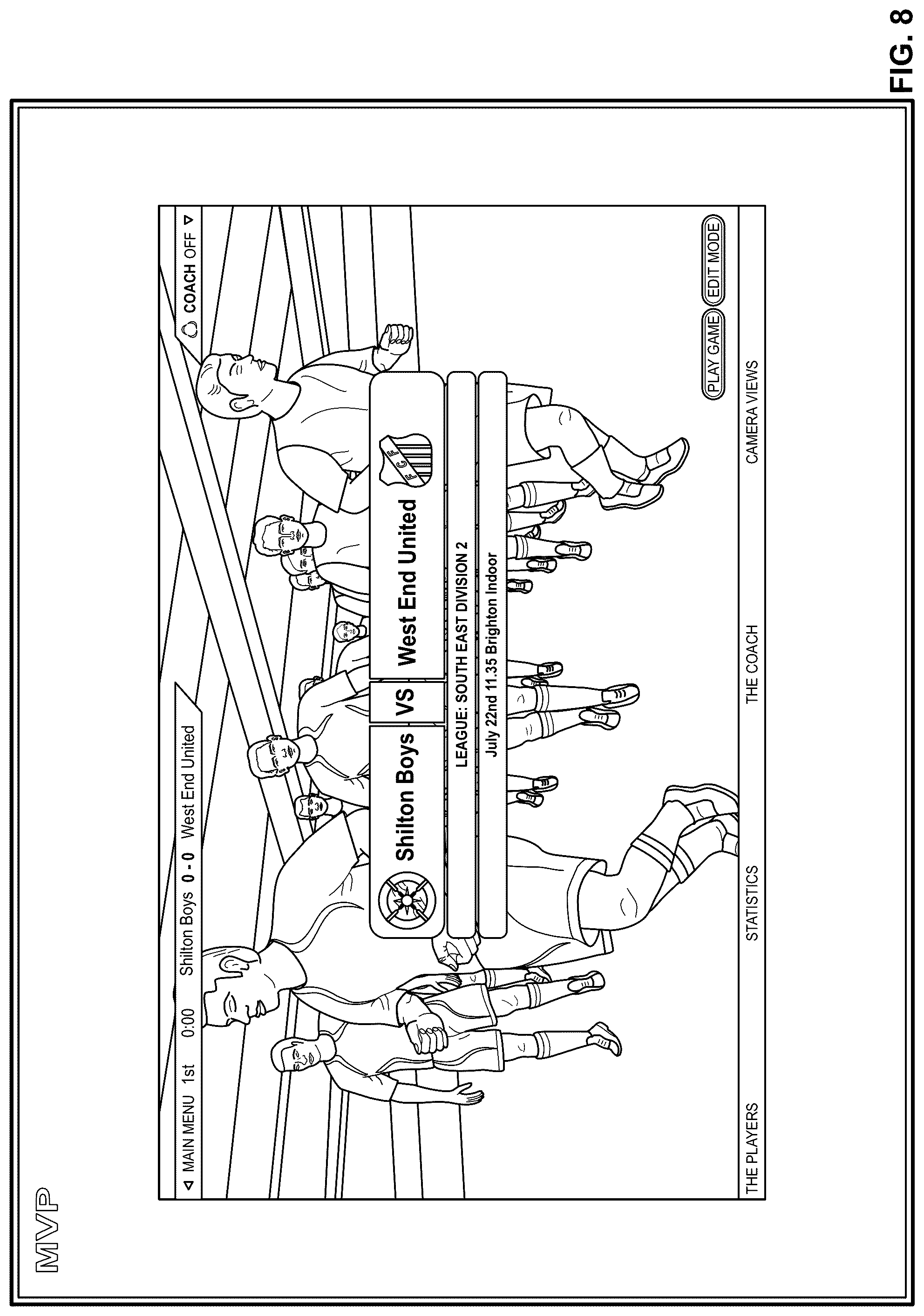 Patent US12097422 Figure 7 – Athletic training system and method