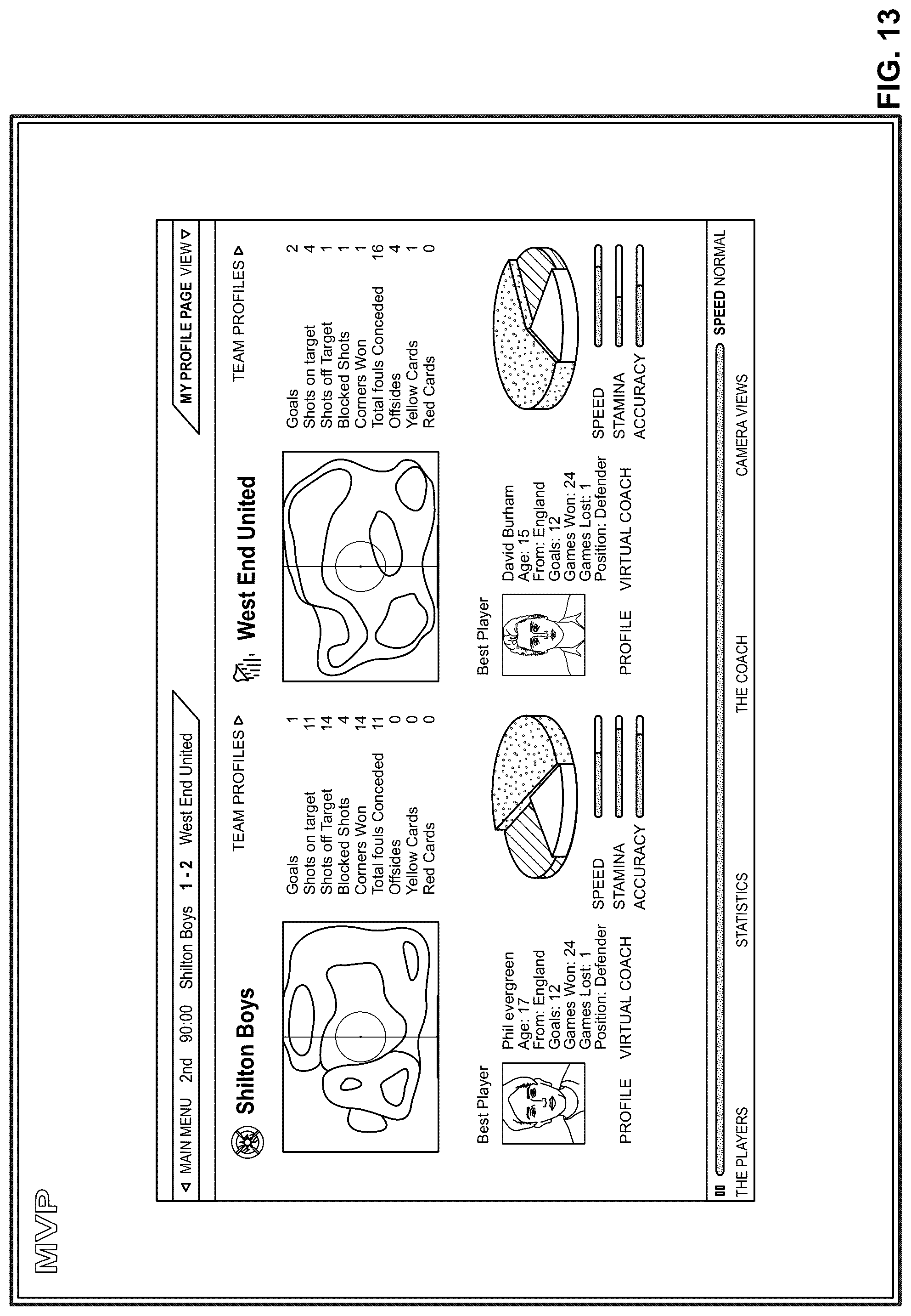 Patent US12097422 Figure 12 – Athletic training system and method