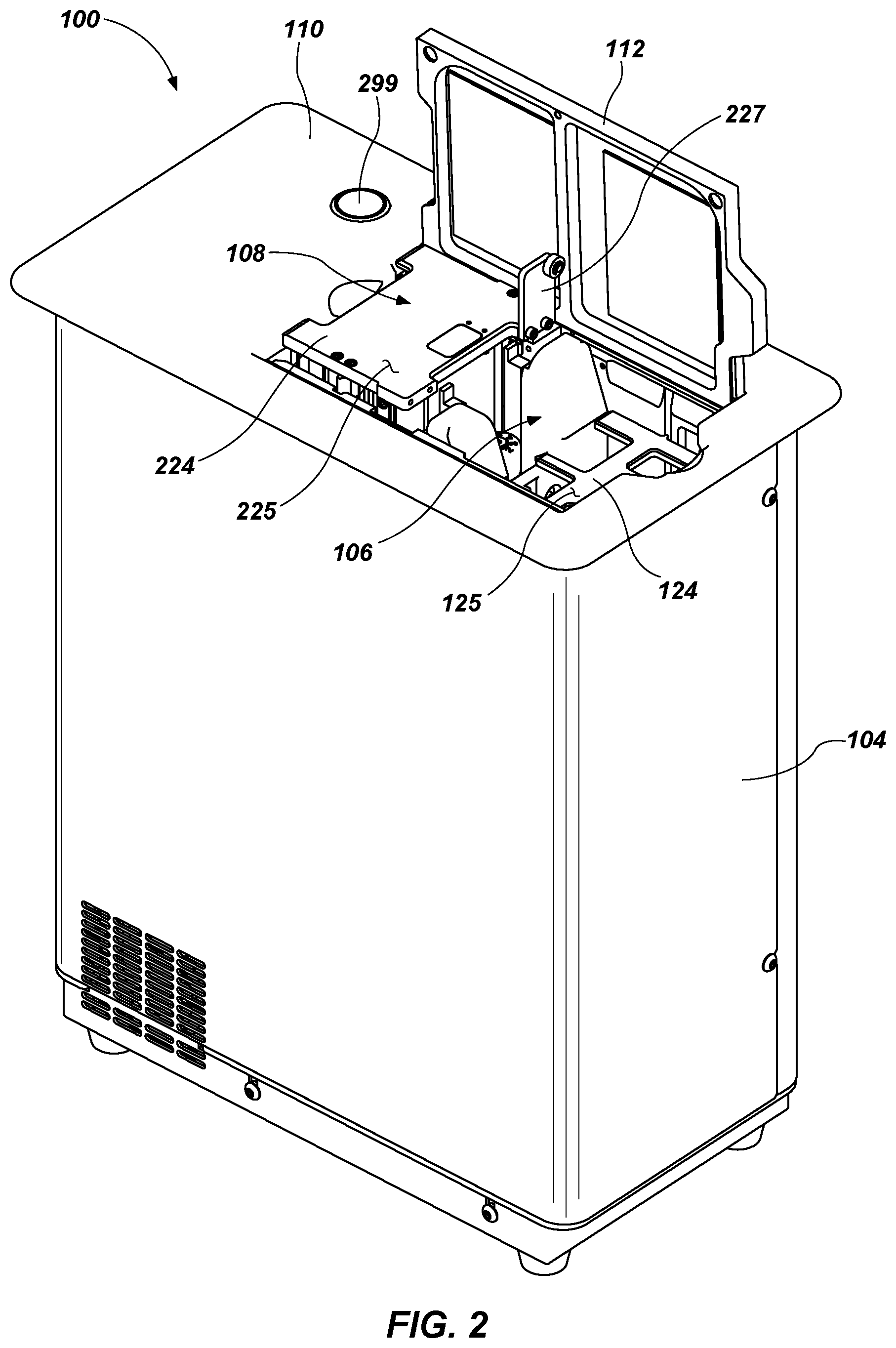 Patent US12097423 Figure 2 – Automatic card shufflers and related methods of automatic jam recovery