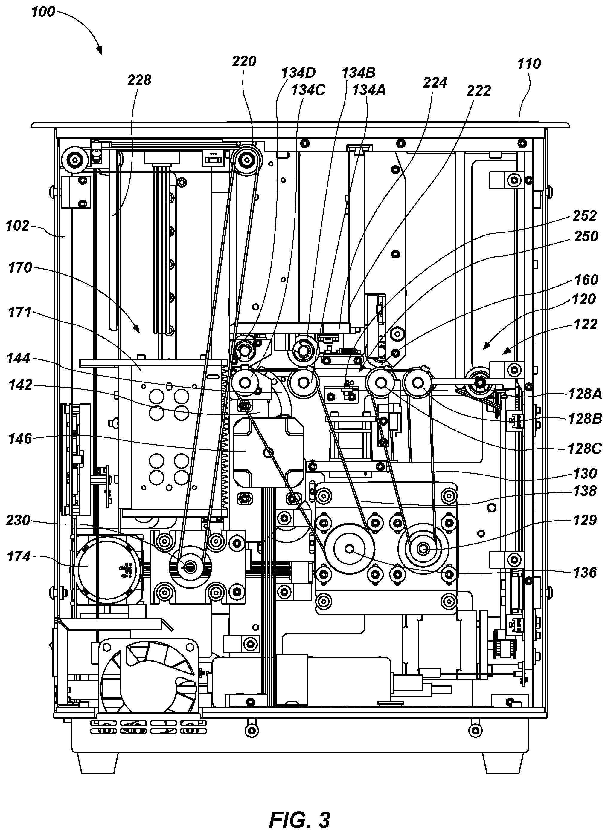 Patent US12097423 Figure 3 – Automatic card shufflers and related methods of automatic jam recovery