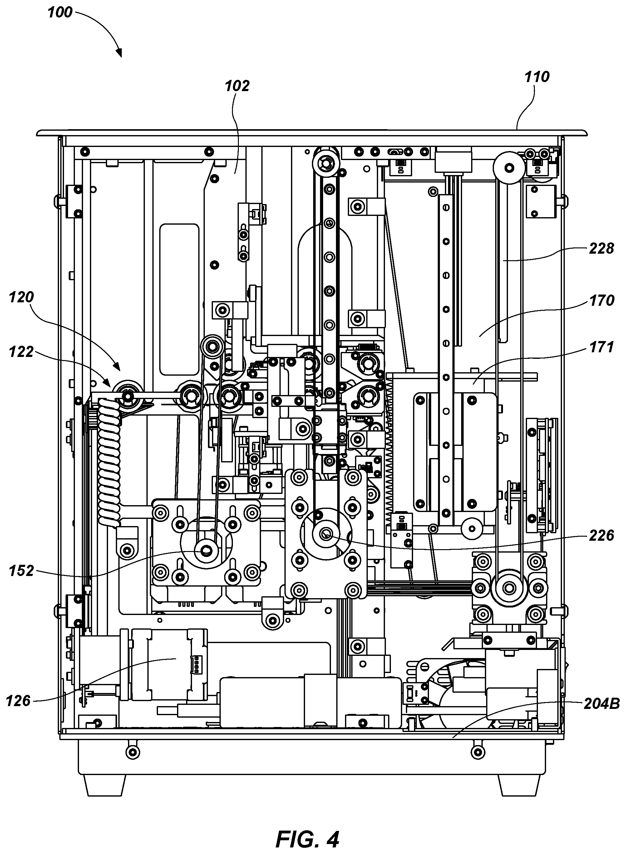 Patent US12097423 Figure 4 – Automatic card shufflers and related methods of automatic jam recovery