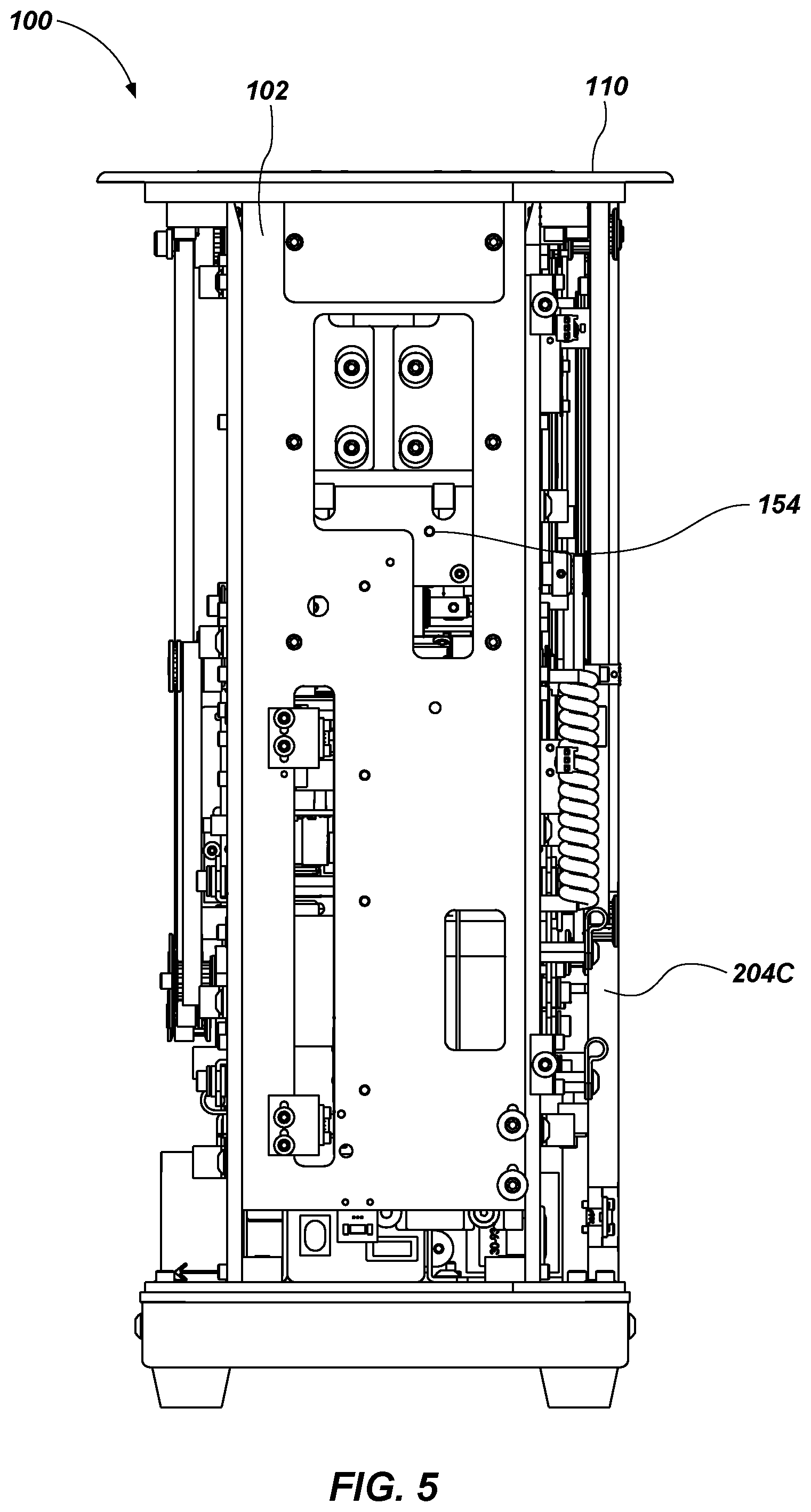 Patent US12097423 Figure 5 – Automatic card shufflers and related methods of automatic jam recovery