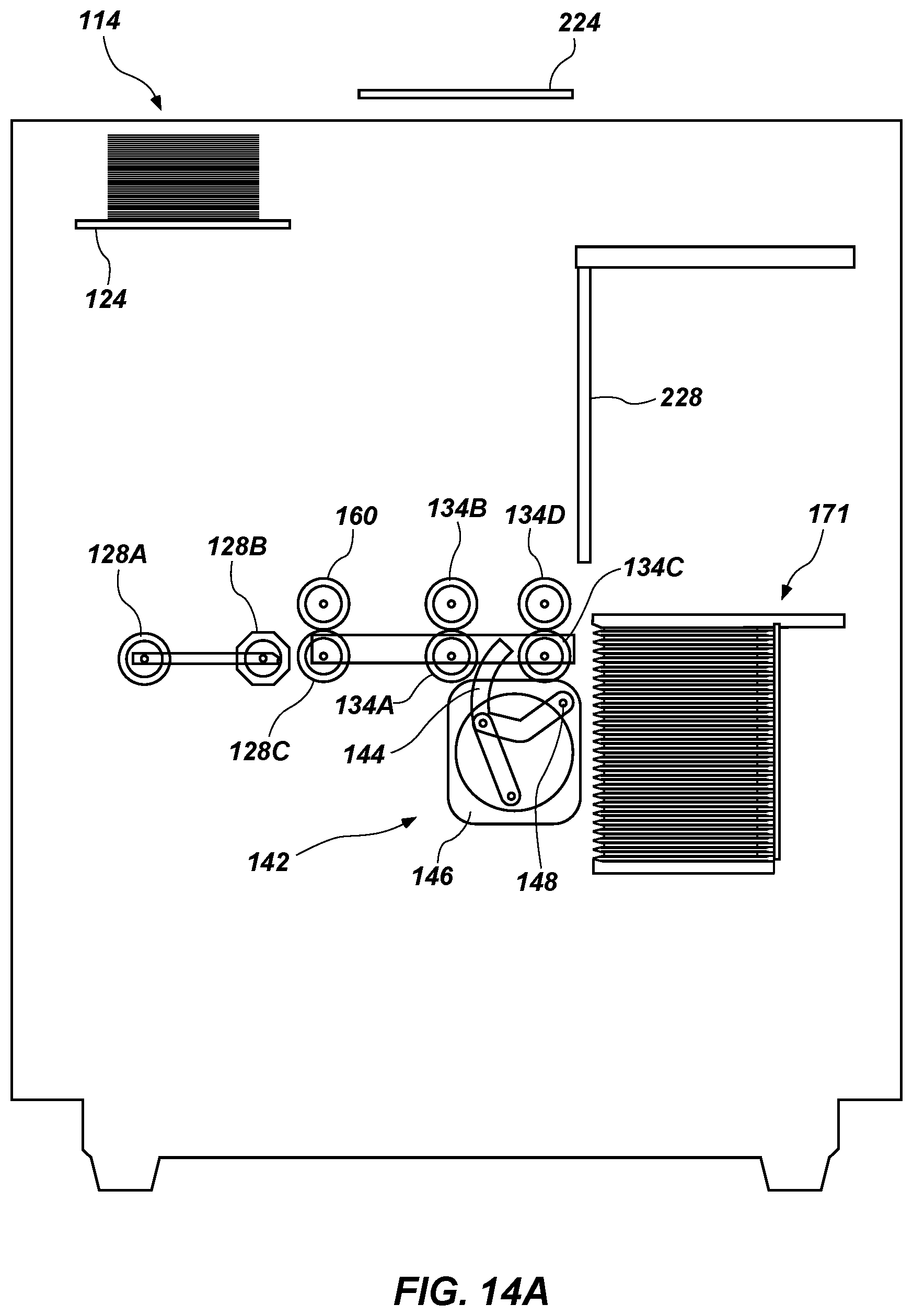 Patent US12097423 Figure 13 – Automatic card shufflers and related methods of automatic jam recovery