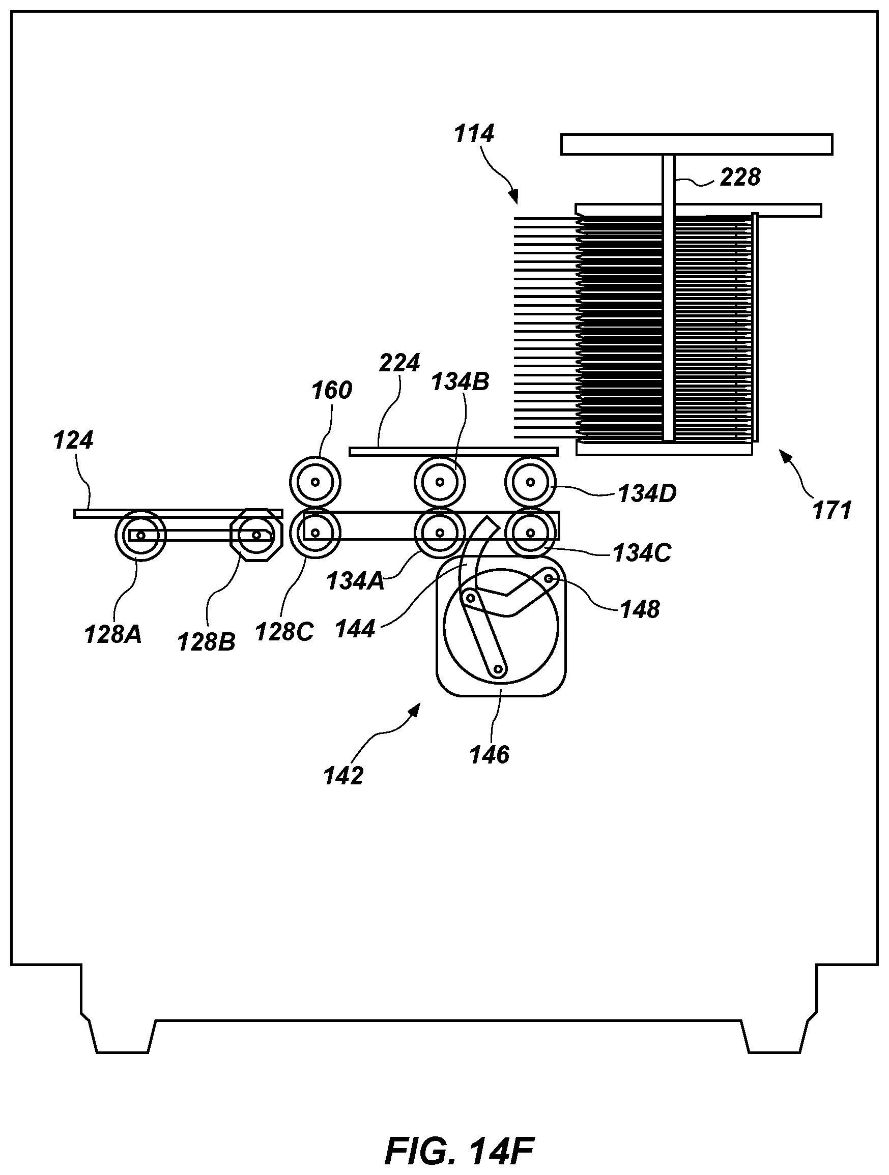 Patent US12097423 Figure 18 – Automatic card shufflers and related methods of automatic jam recovery