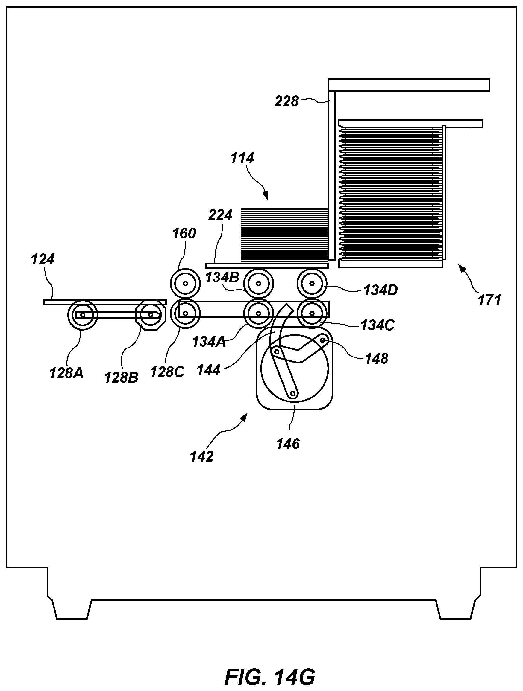 Patent US12097423 Figure 19 – Automatic card shufflers and related methods of automatic jam recovery