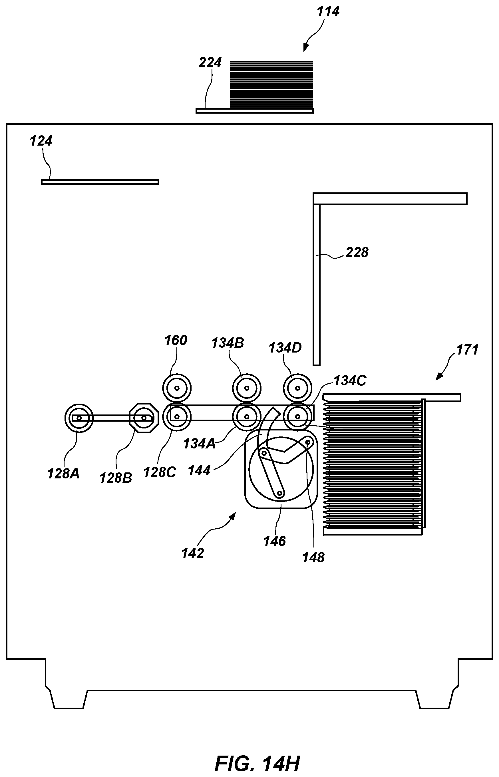 Patent US12097423 Figure 20 – Automatic card shufflers and related methods of automatic jam recovery
