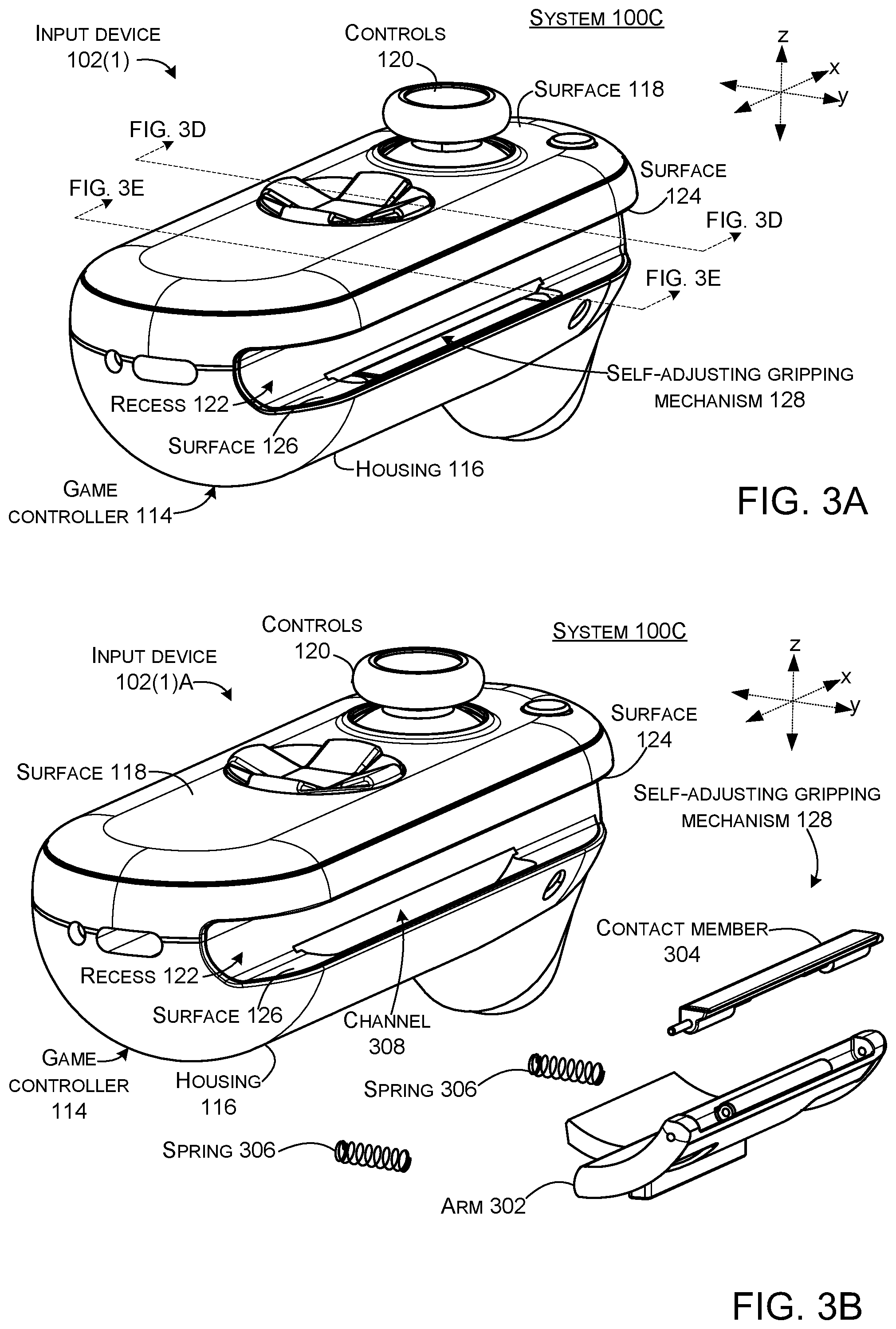 Patent US12097425 Figure 4 – Adaptable input devices