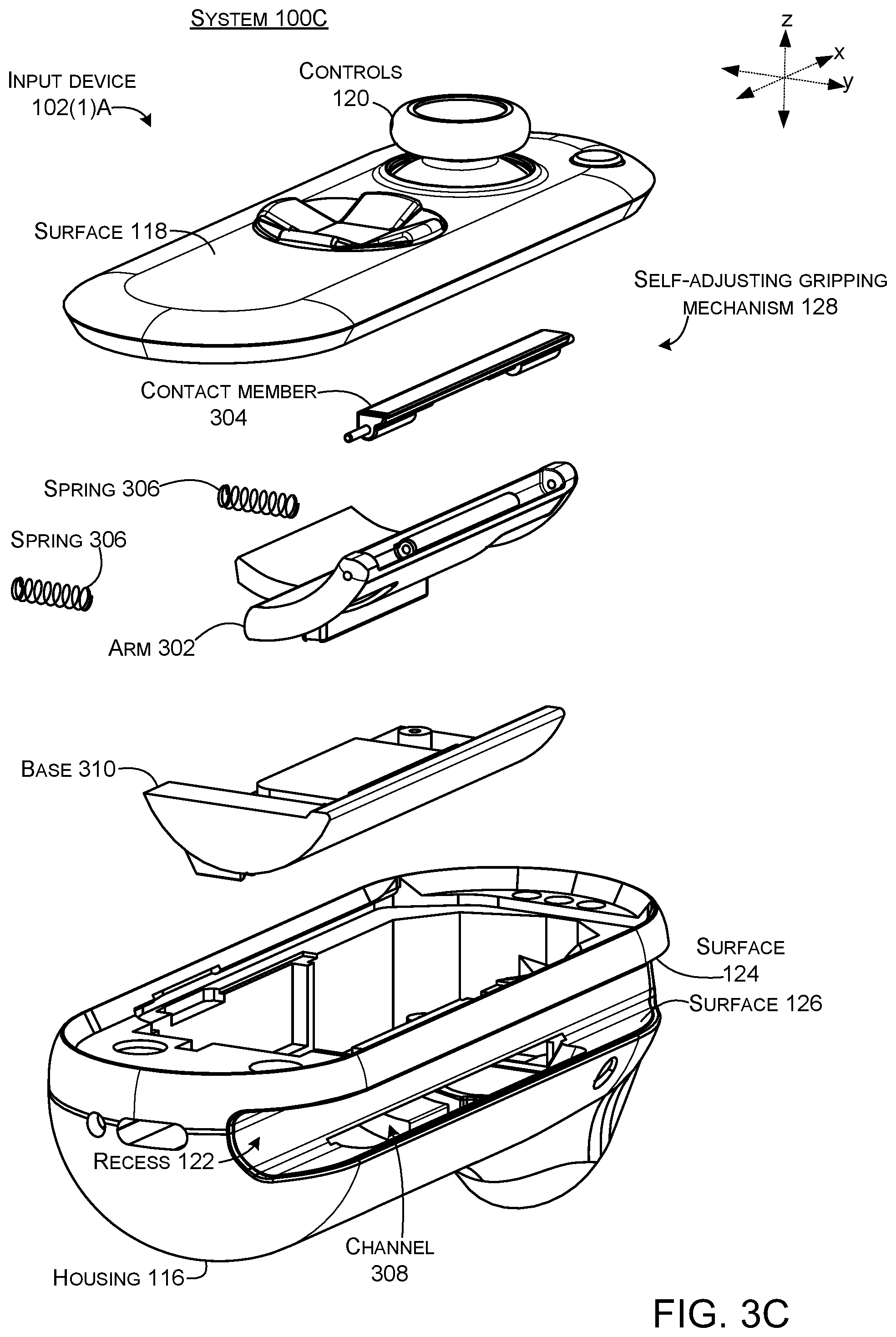 Patent US12097425 Figure 5 – Adaptable input devices