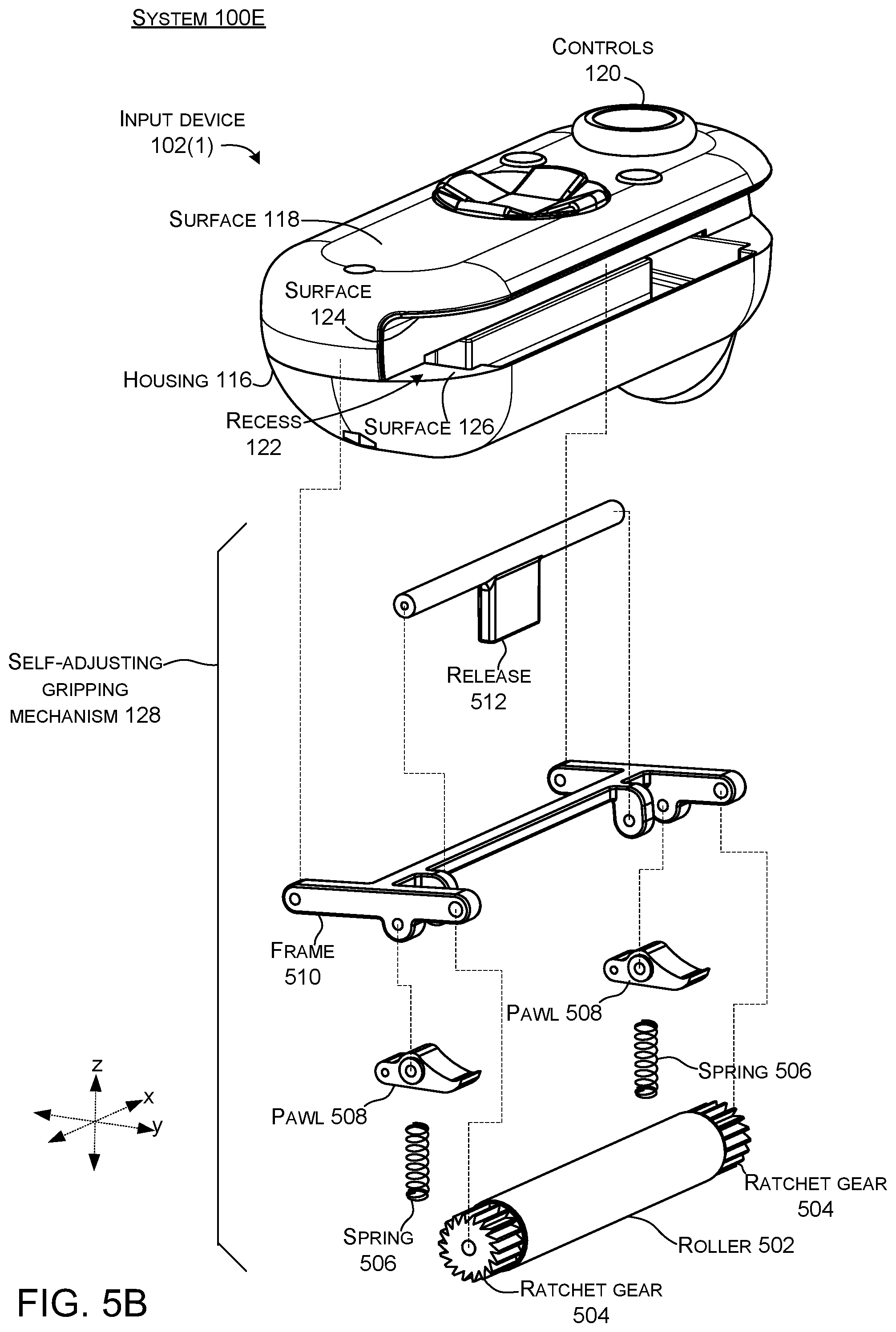 Patent US12097425 Figure 12 – Adaptable input devices