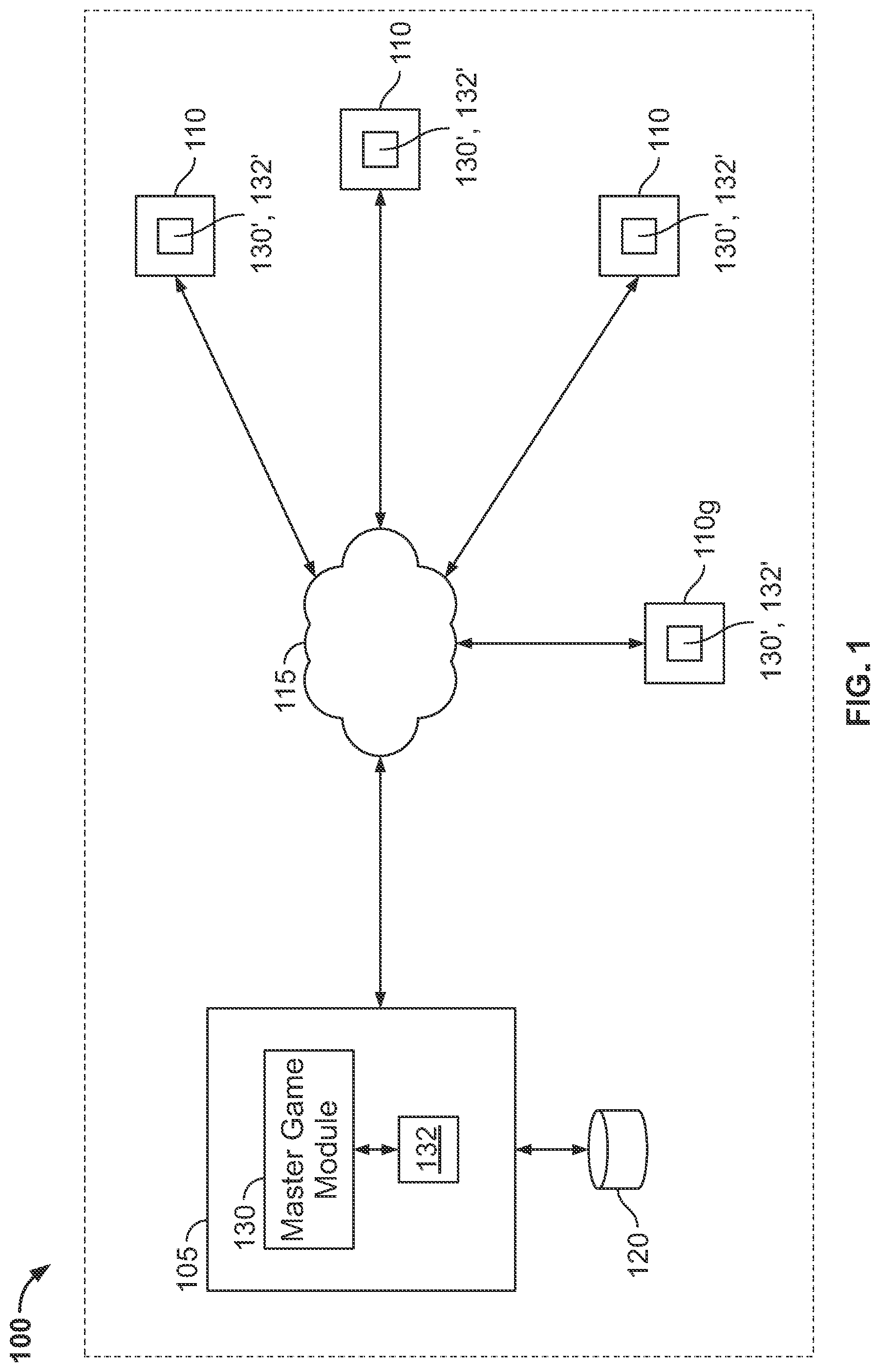 Patent US12097430 Figure 1 – Methods and systems for generating and managing active objects in video games