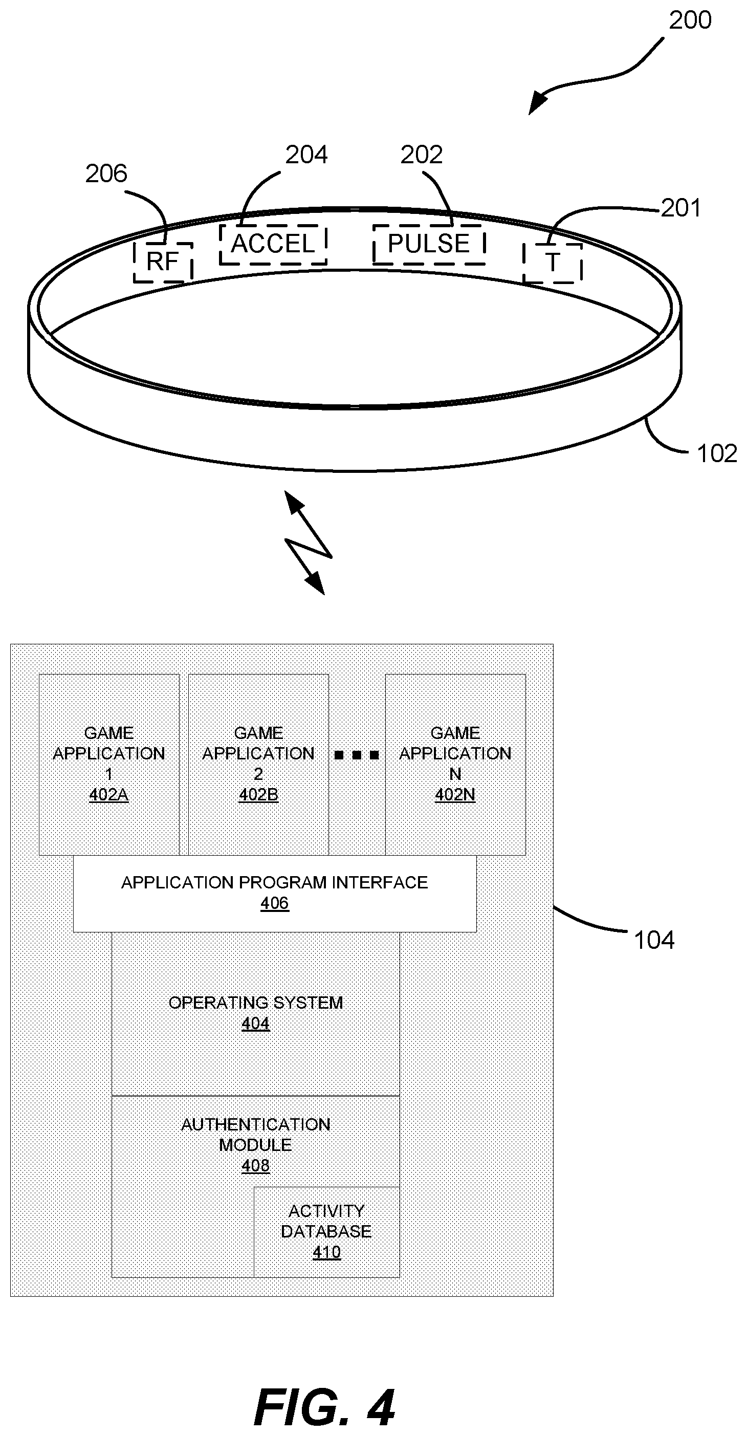 Patent US12097435 Figure 3 – Systems and methods for providing biofeedback information to a cellular telephone and for using such information