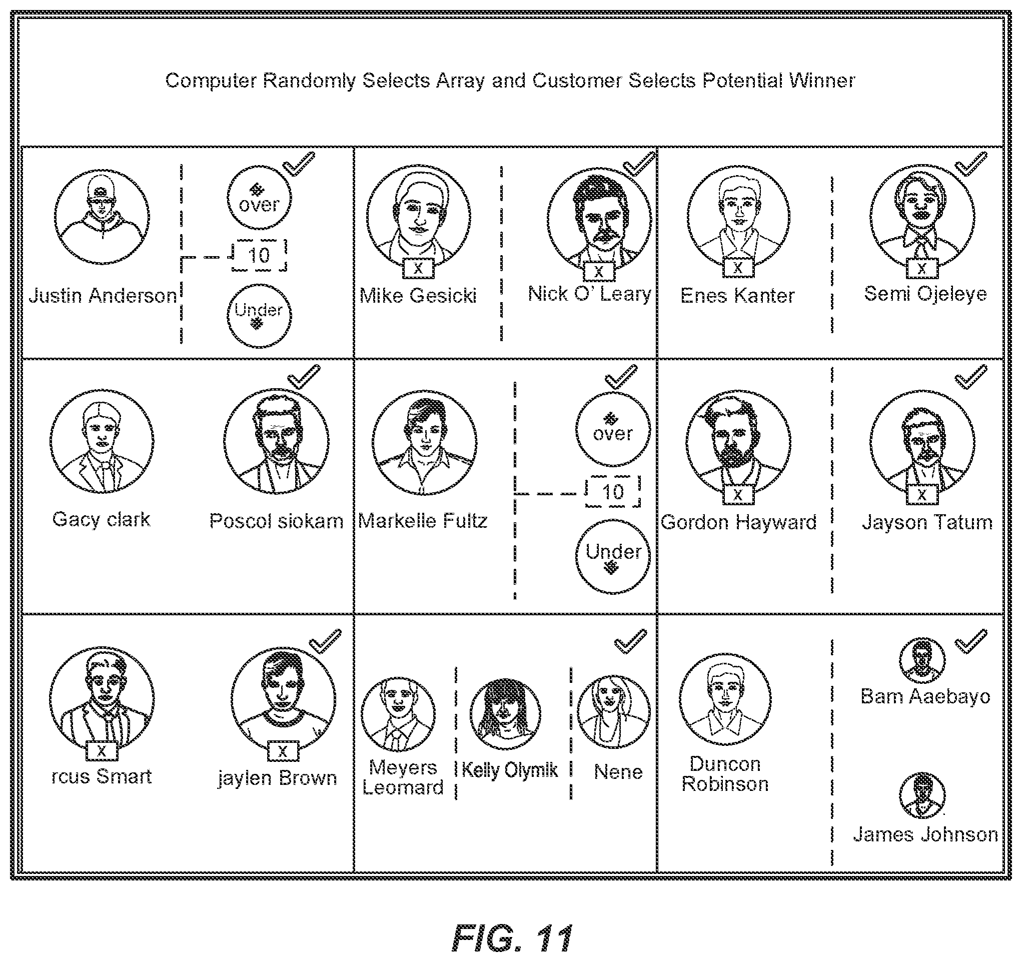 Patent US12097439 Figure 11 – Method and system for structuring and deploying an electronic skill-based activity