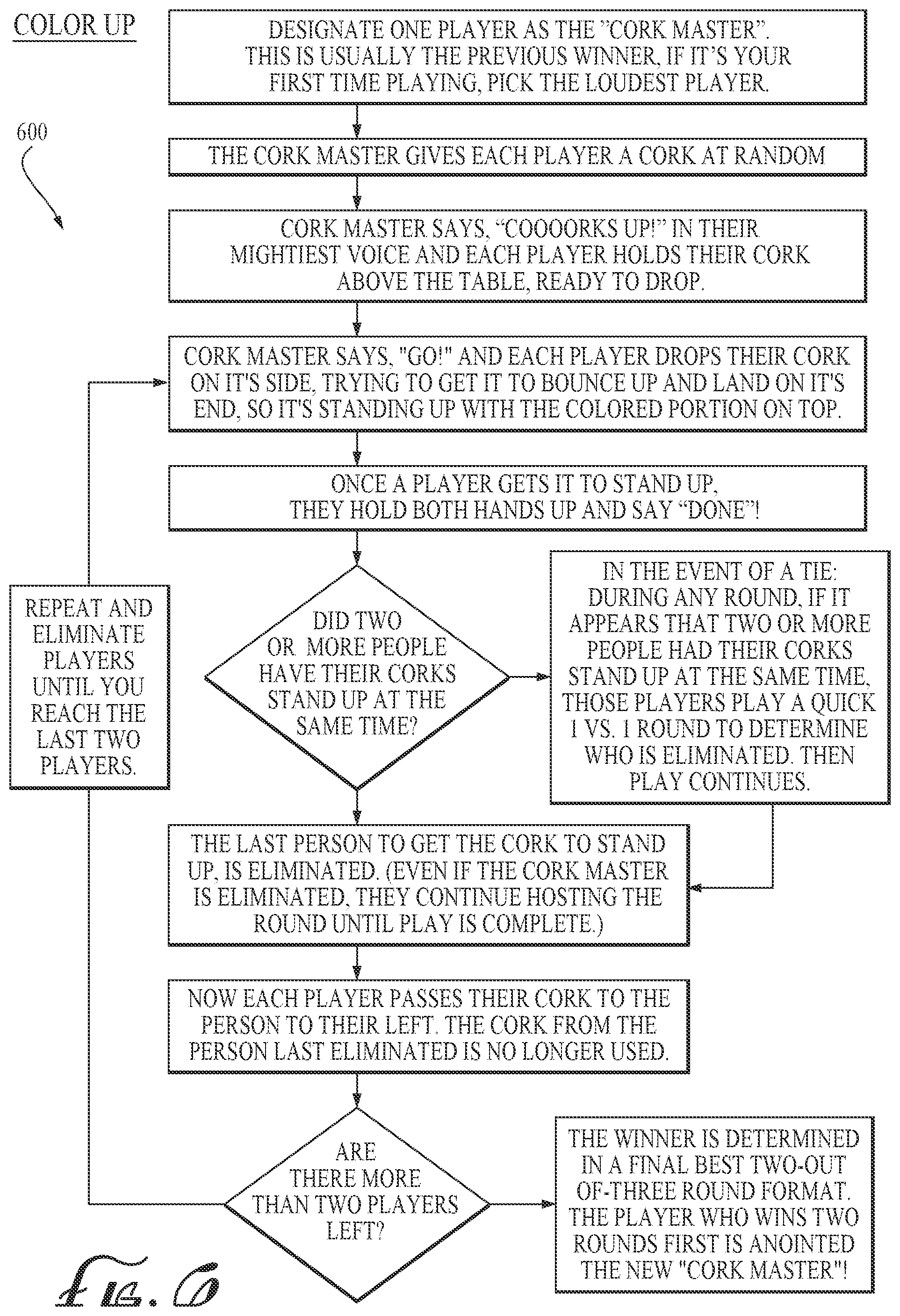 Patent US12097441 Figure 5 – Strategic bouncing game and method of playing same